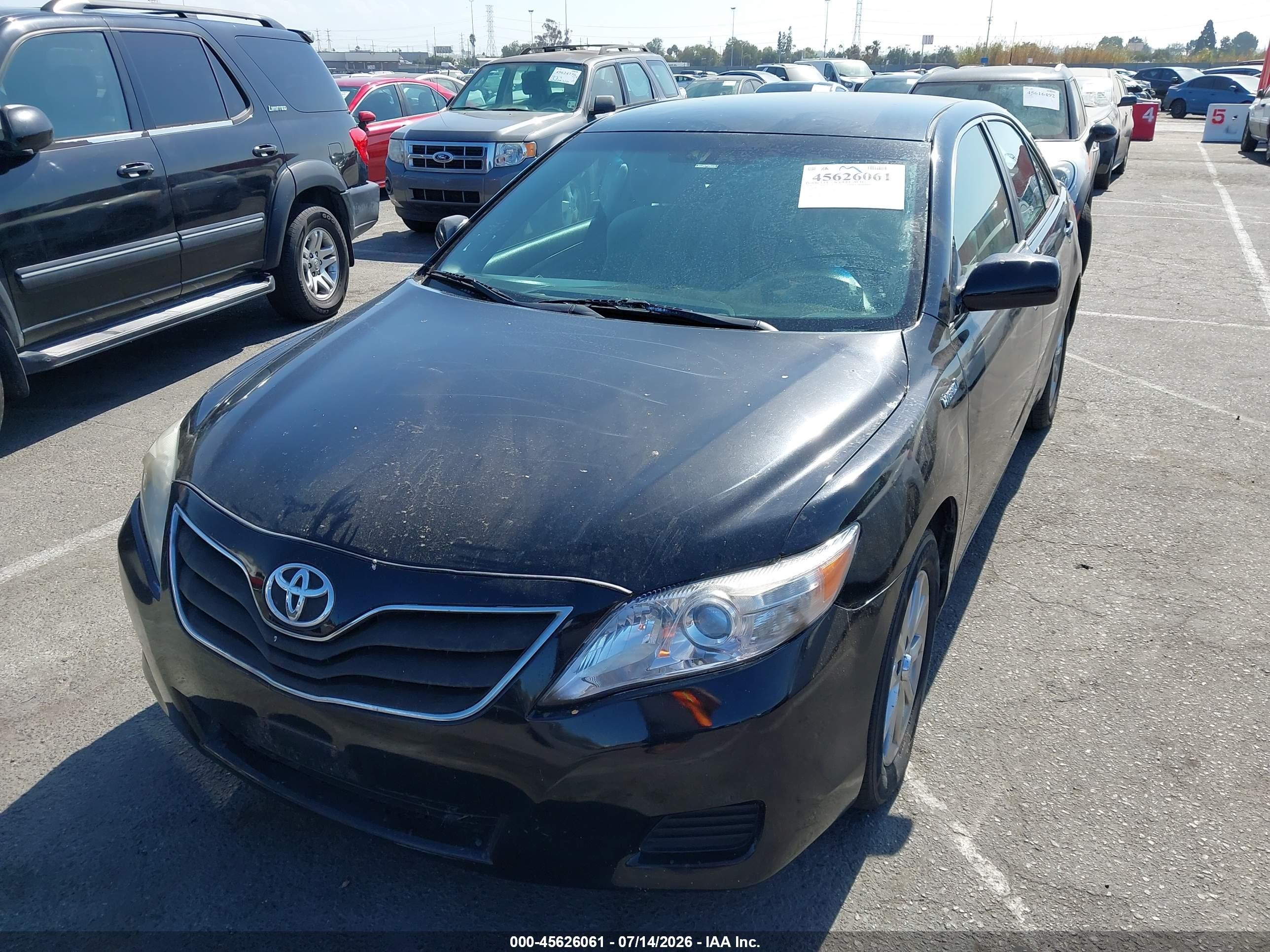 2010 Toyota Camry Hybrid   Black vin: 4T1BB3EK2AU118409