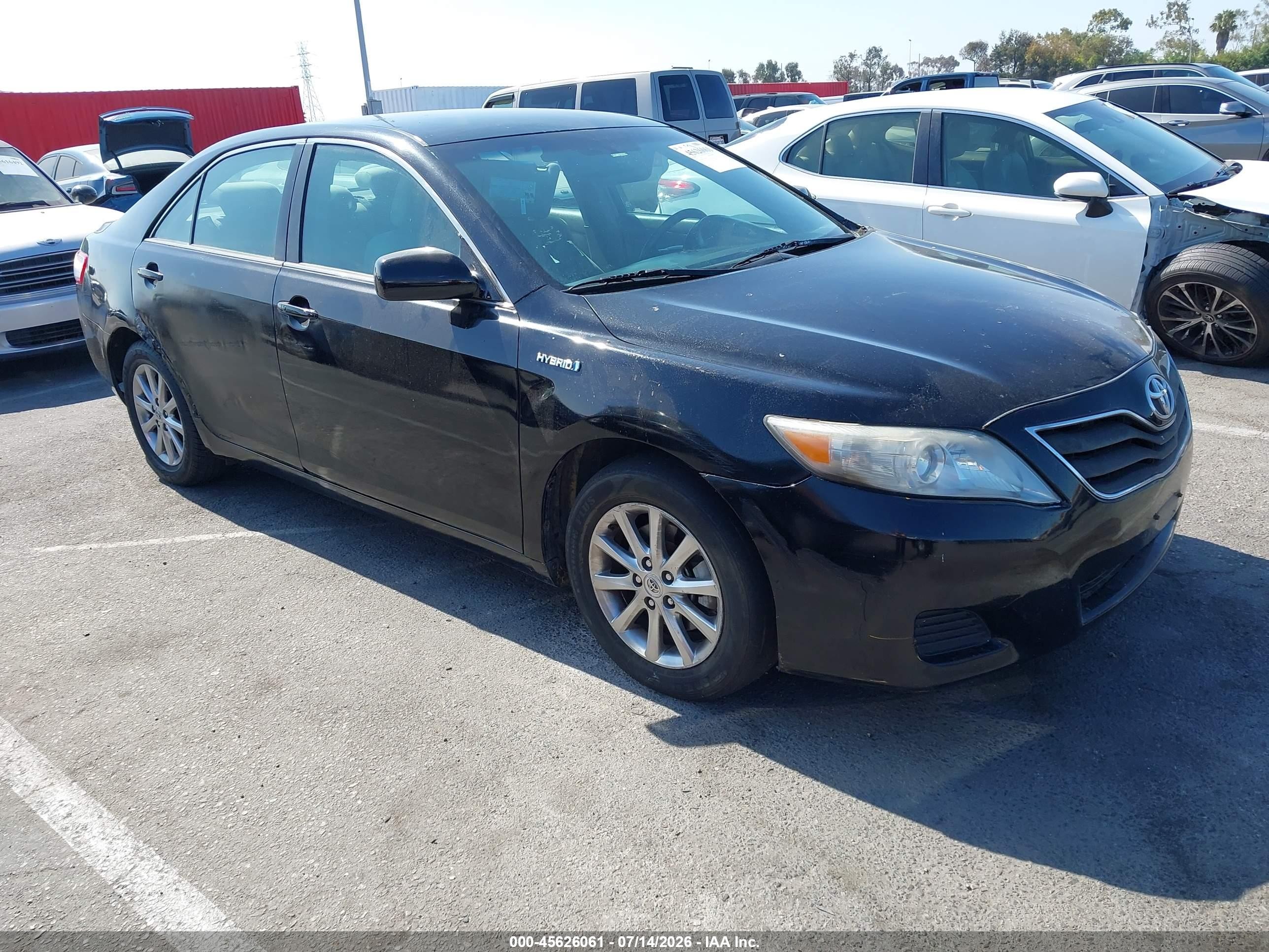 2010 Toyota Camry Hybrid   Black vin: 4T1BB3EK2AU118409