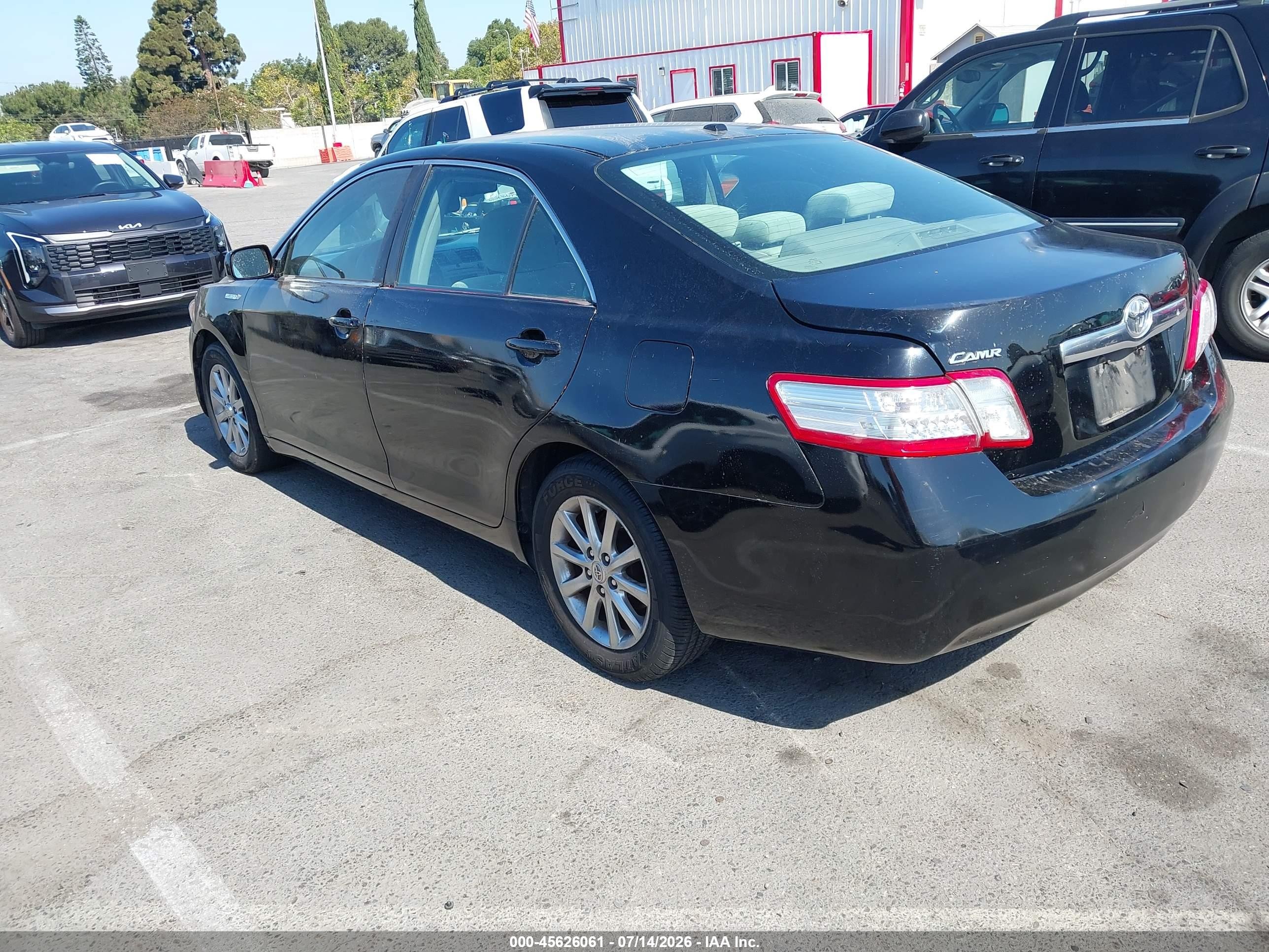 2010 Toyota Camry Hybrid   Black vin: 4T1BB3EK2AU118409