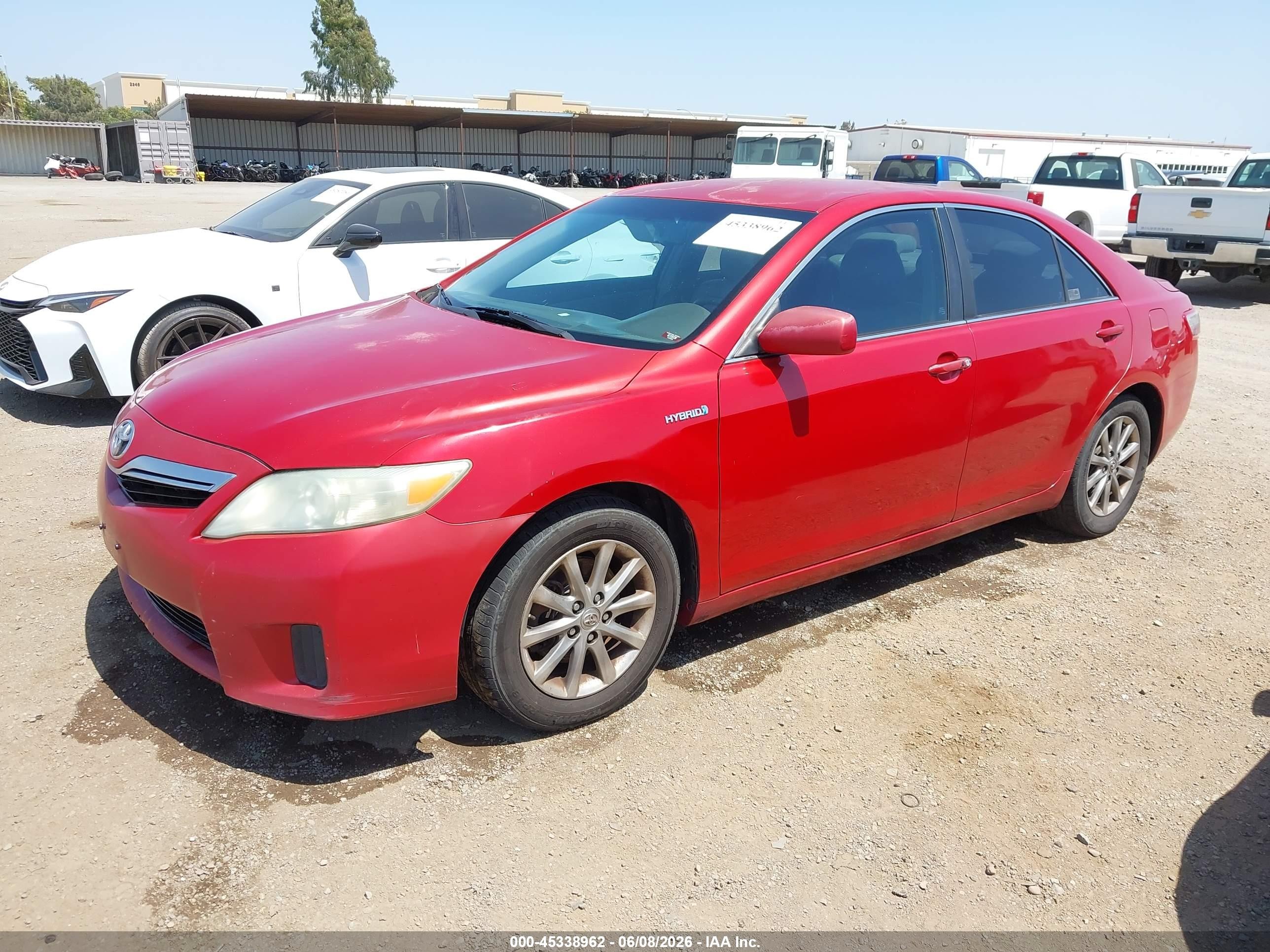 2011 Toyota Camry Hybrid   Красный vin: 4T1BB3EK2BU128214
