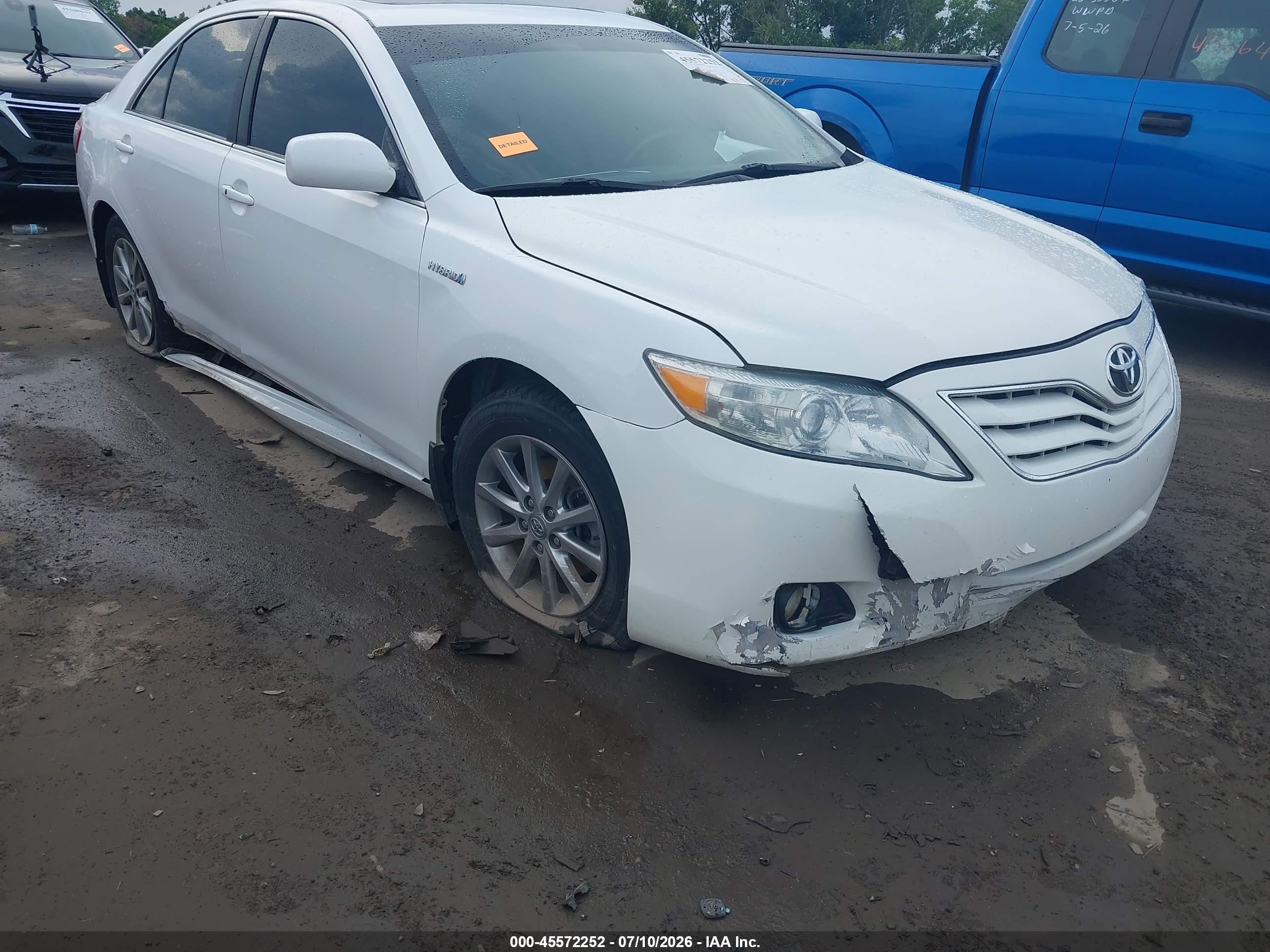 2011 Toyota Camry Hybrid   White vin: 4T1BB3EK2BU132487