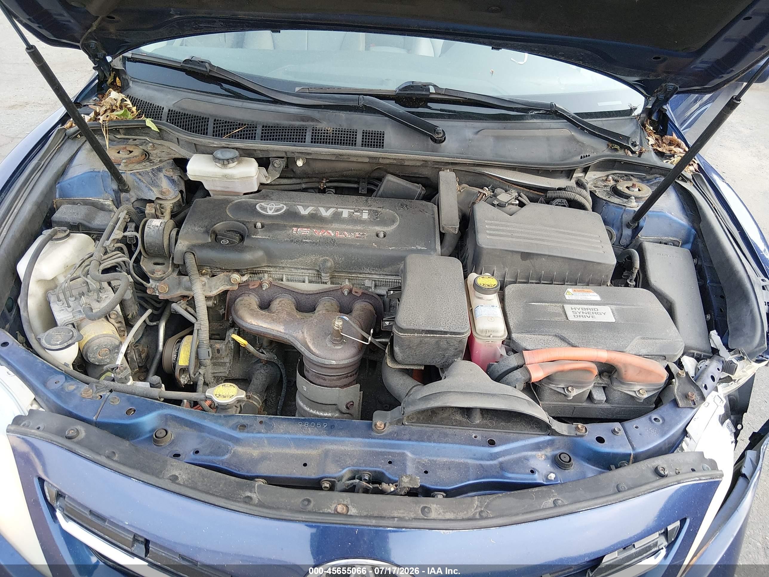 2011 Toyota Camry Hybrid   Blue vin: 4T1BB3EK3BU130683