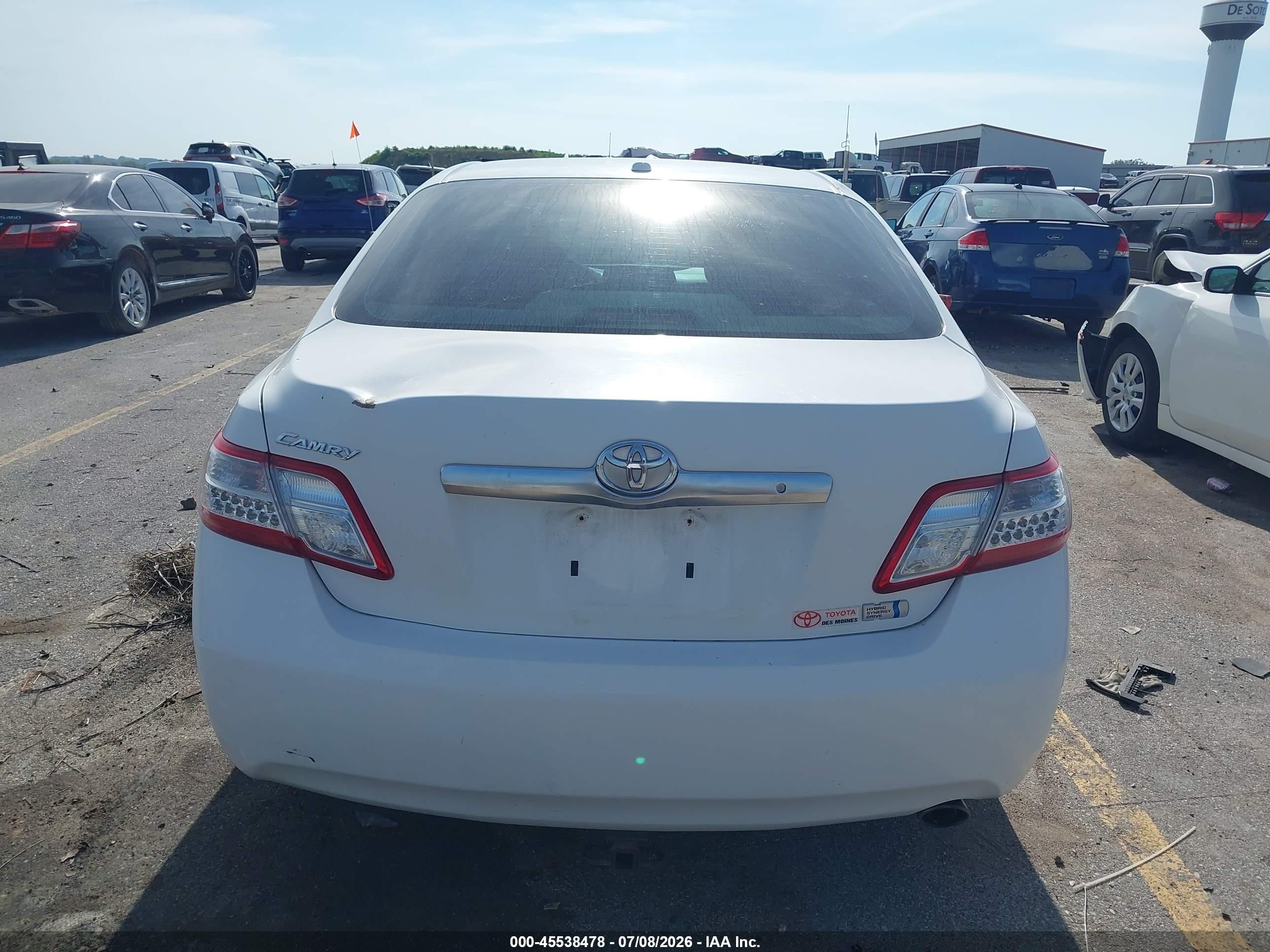 2011 Toyota Camry Hybrid   White vin: 4T1BB3EK4BU135763