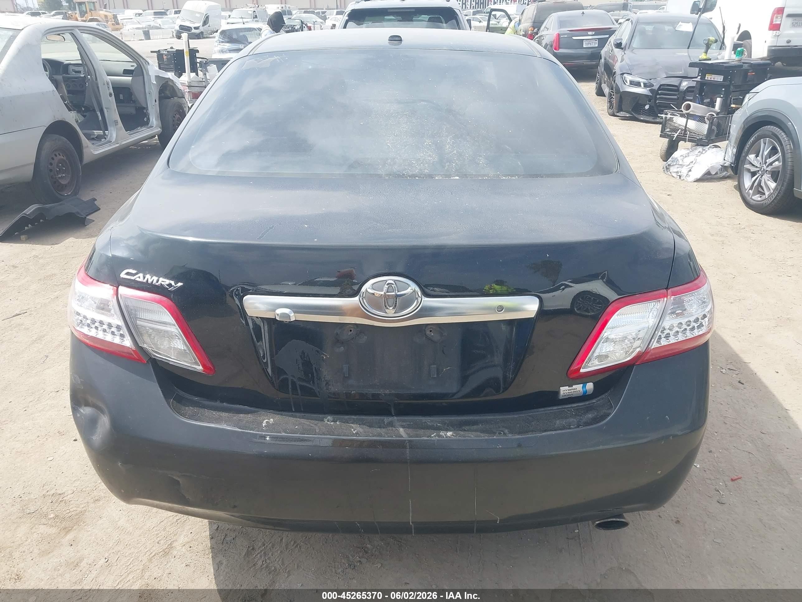 2011 Toyota Camry Hybrid   Black vin: 4T1BB3EK5BU126649