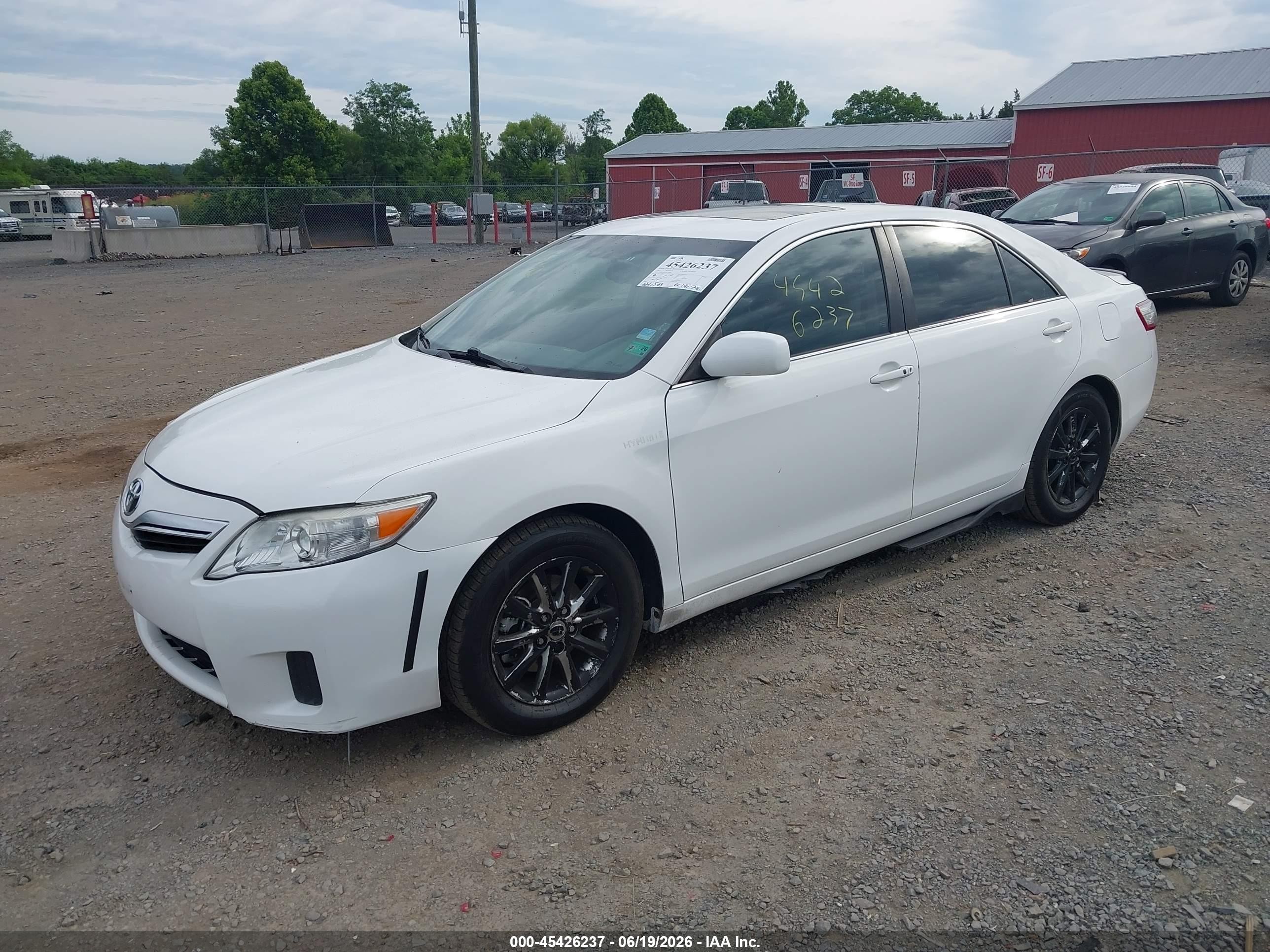 2011 Toyota Camry Hybrid White vin: 4T1BB3EK5BU128966