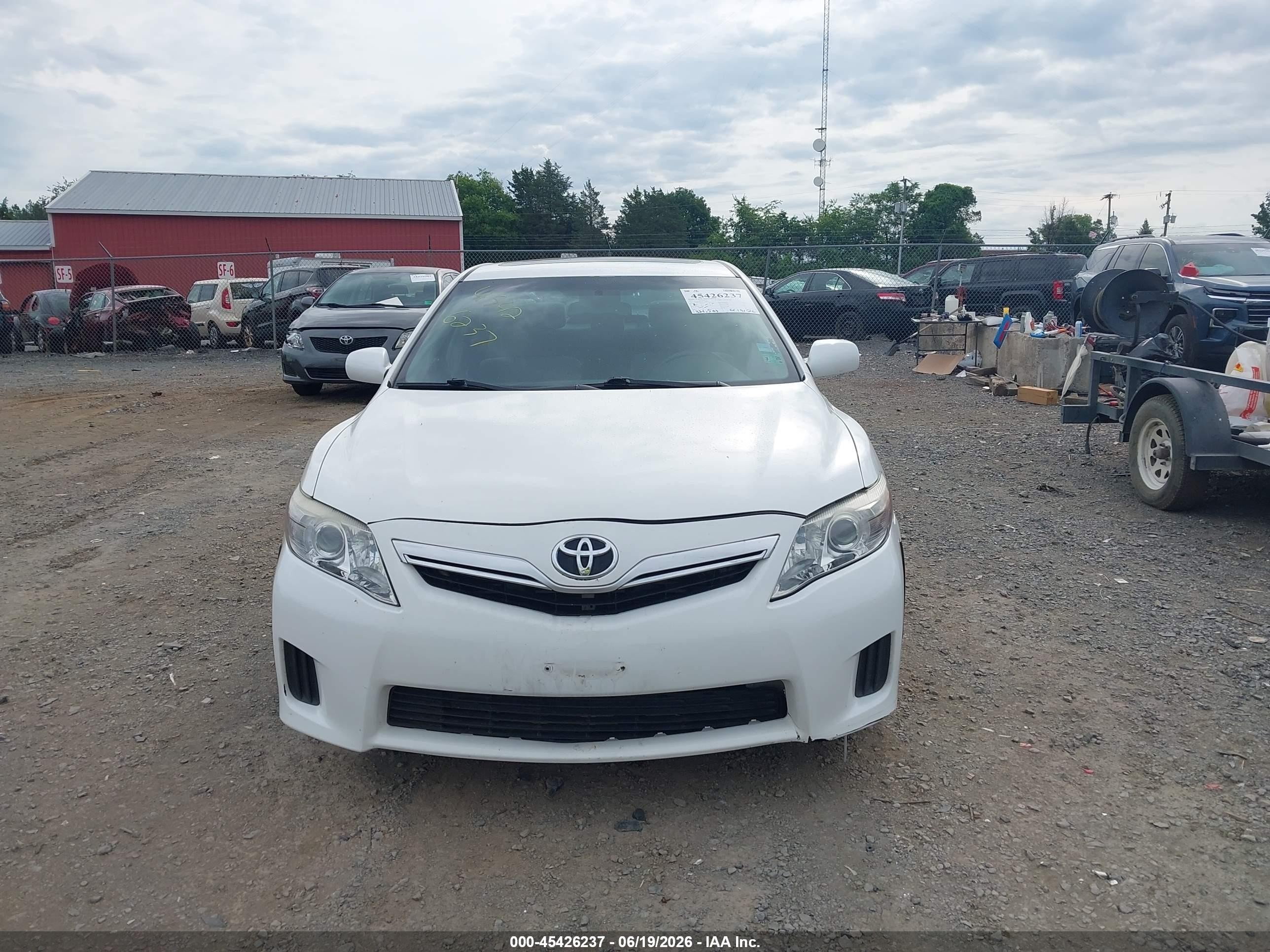 2011 Toyota Camry Hybrid White vin: 4T1BB3EK5BU128966
