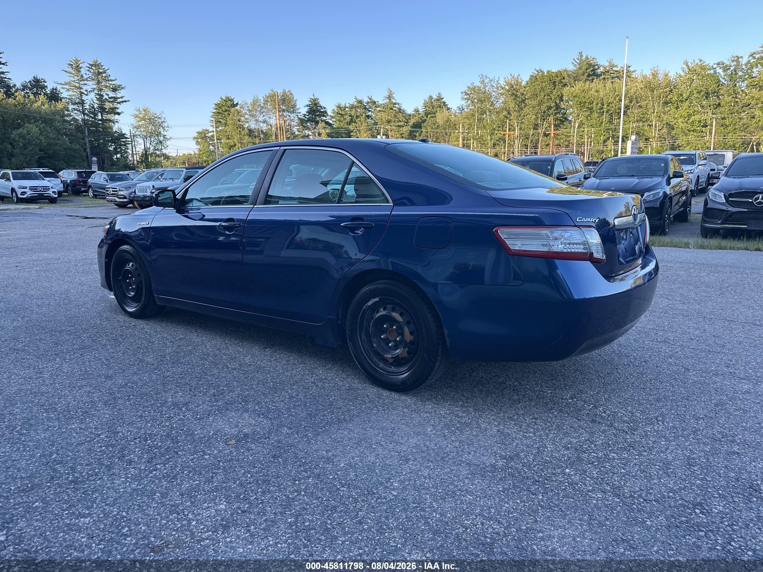 2011 Toyota Camry Hybrid   Blue vin: 4T1BB3EK5BU132757
