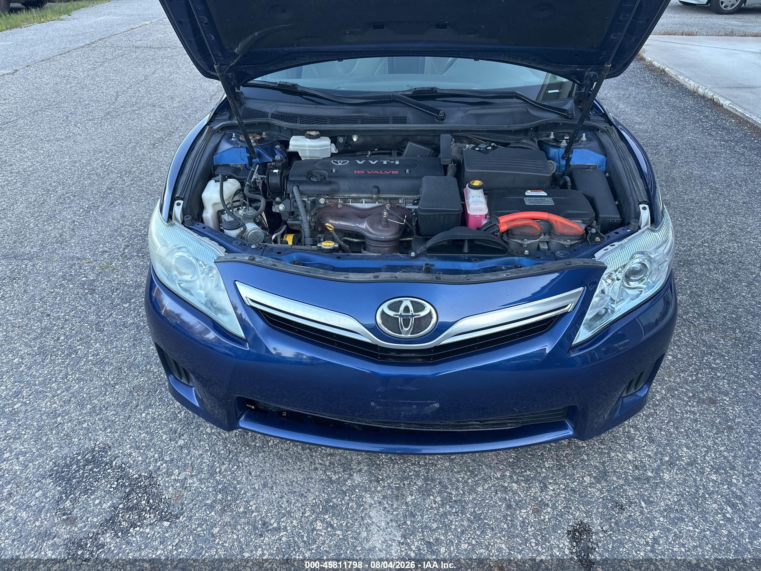 2011 Toyota Camry Hybrid   Blue vin: 4T1BB3EK5BU132757