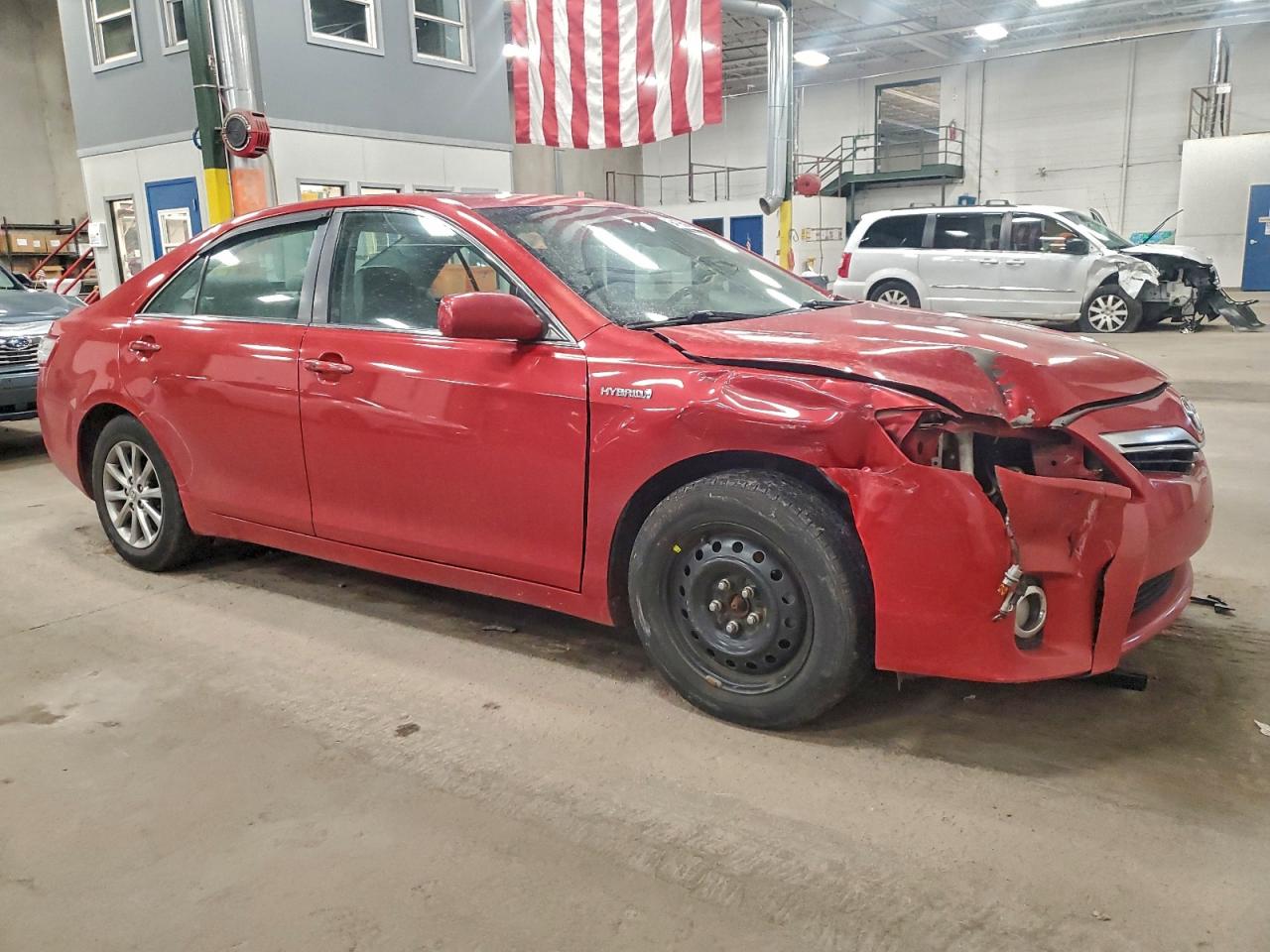 2010 Toyota Camry Hybrid Красный vin: 4T1BB3EK6AU117442