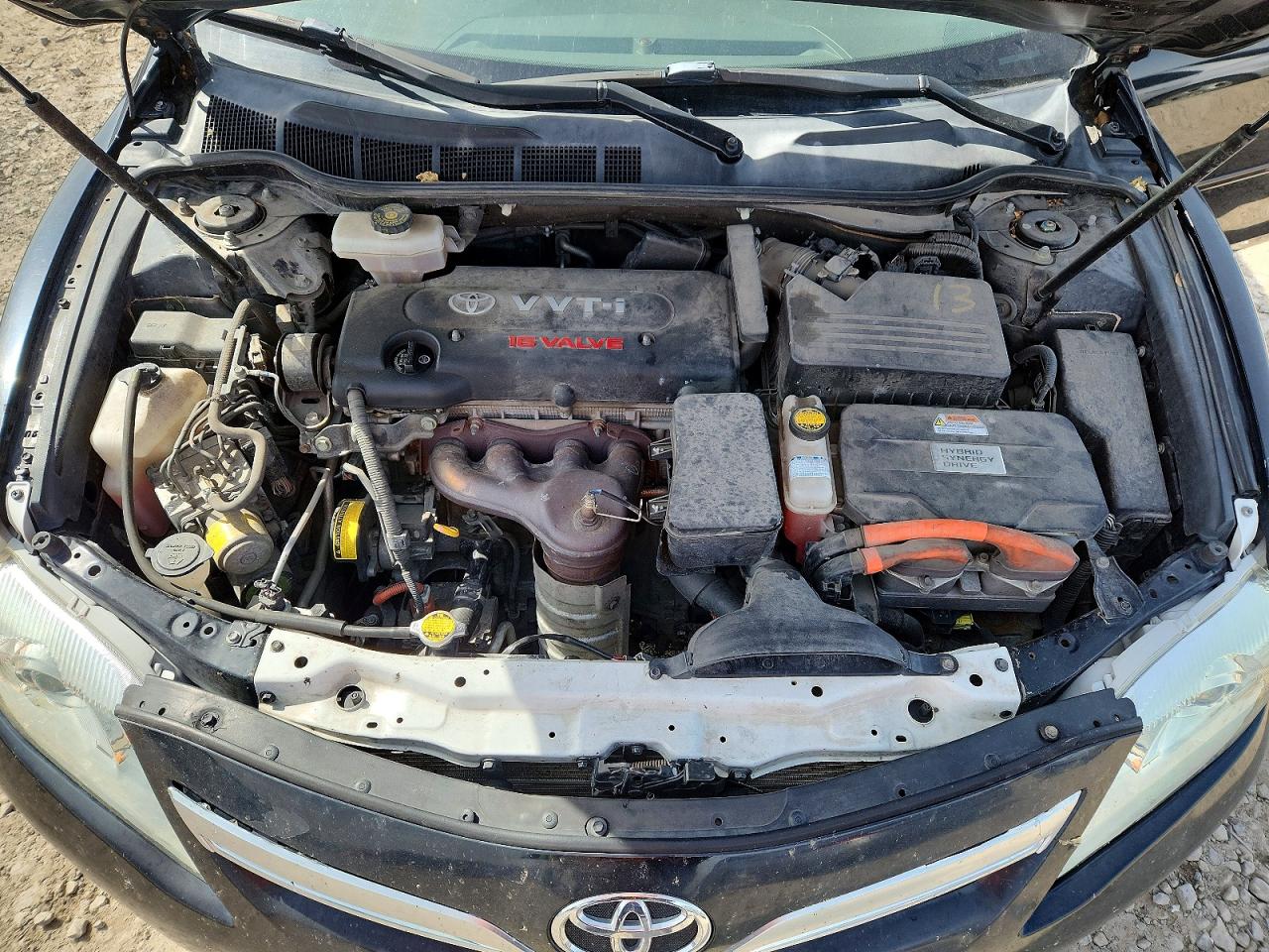 2011 Toyota Camry Hybrid Black vin: 4T1BB3EK6BU129804