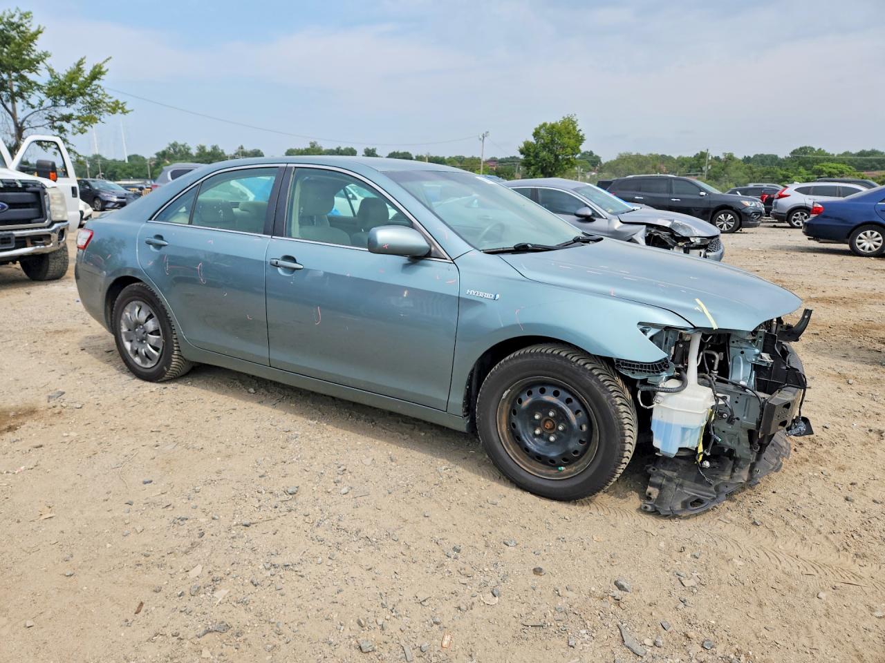 2011 Toyota Camry Hybrid Зеленый vin: 4T1BB3EK6BU141791