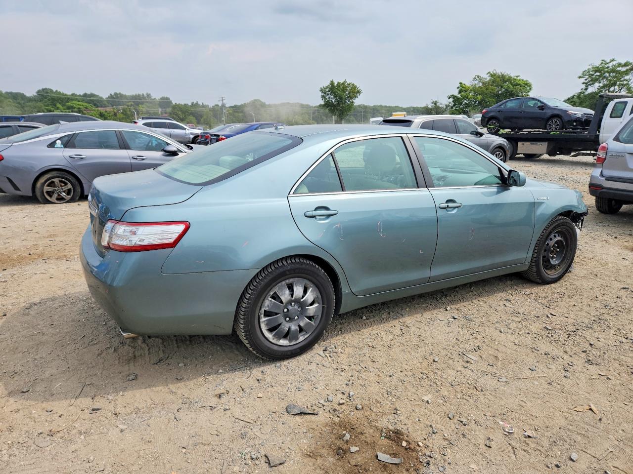 2011 Toyota Camry Hybrid Зеленый vin: 4T1BB3EK6BU141791
