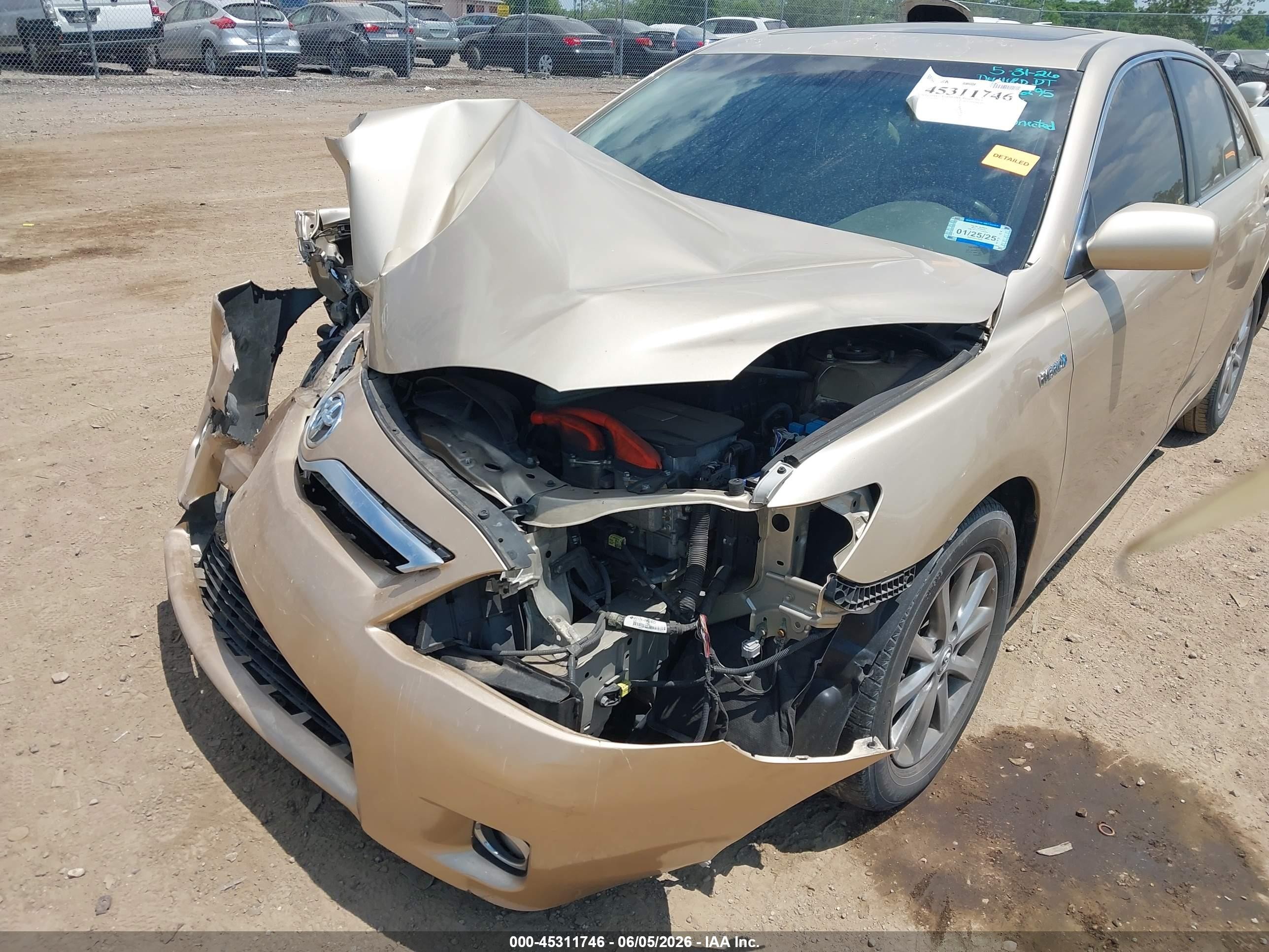 2011 Toyota Camry Hybrid   Tan vin: 4T1BB3EK7BU137295