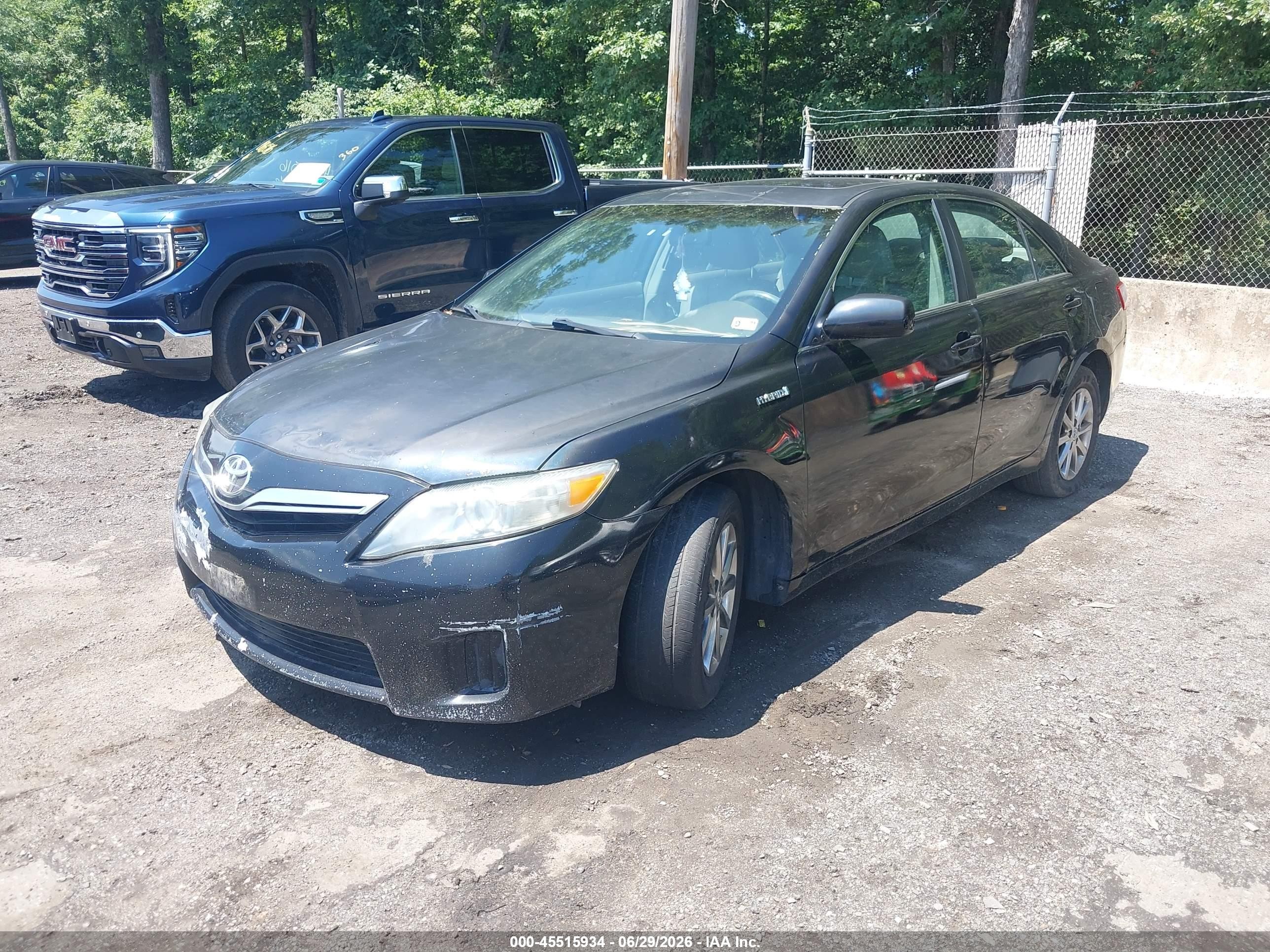 2011 Toyota Camry Hybrid   Черный vin: 4T1BB3EK8BU143607