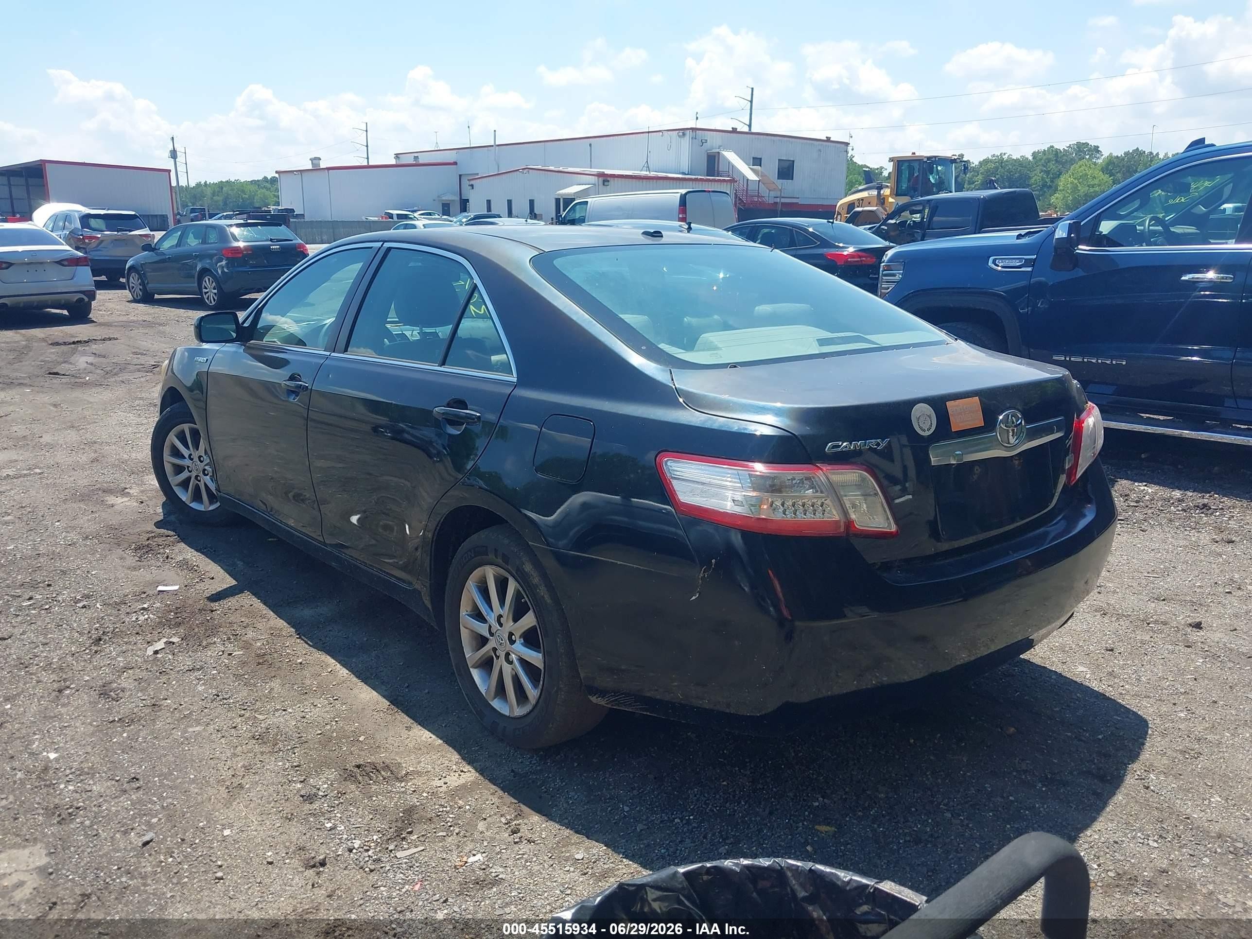 2011 Toyota Camry Hybrid   Черный vin: 4T1BB3EK8BU143607