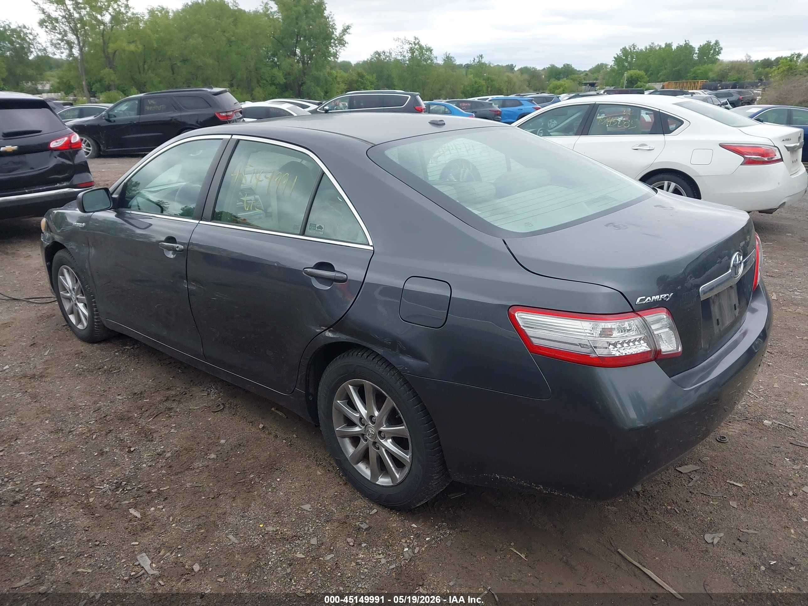 2011 Toyota Camry Hybrid   Gray vin: 4T1BB3EK9BU126802
