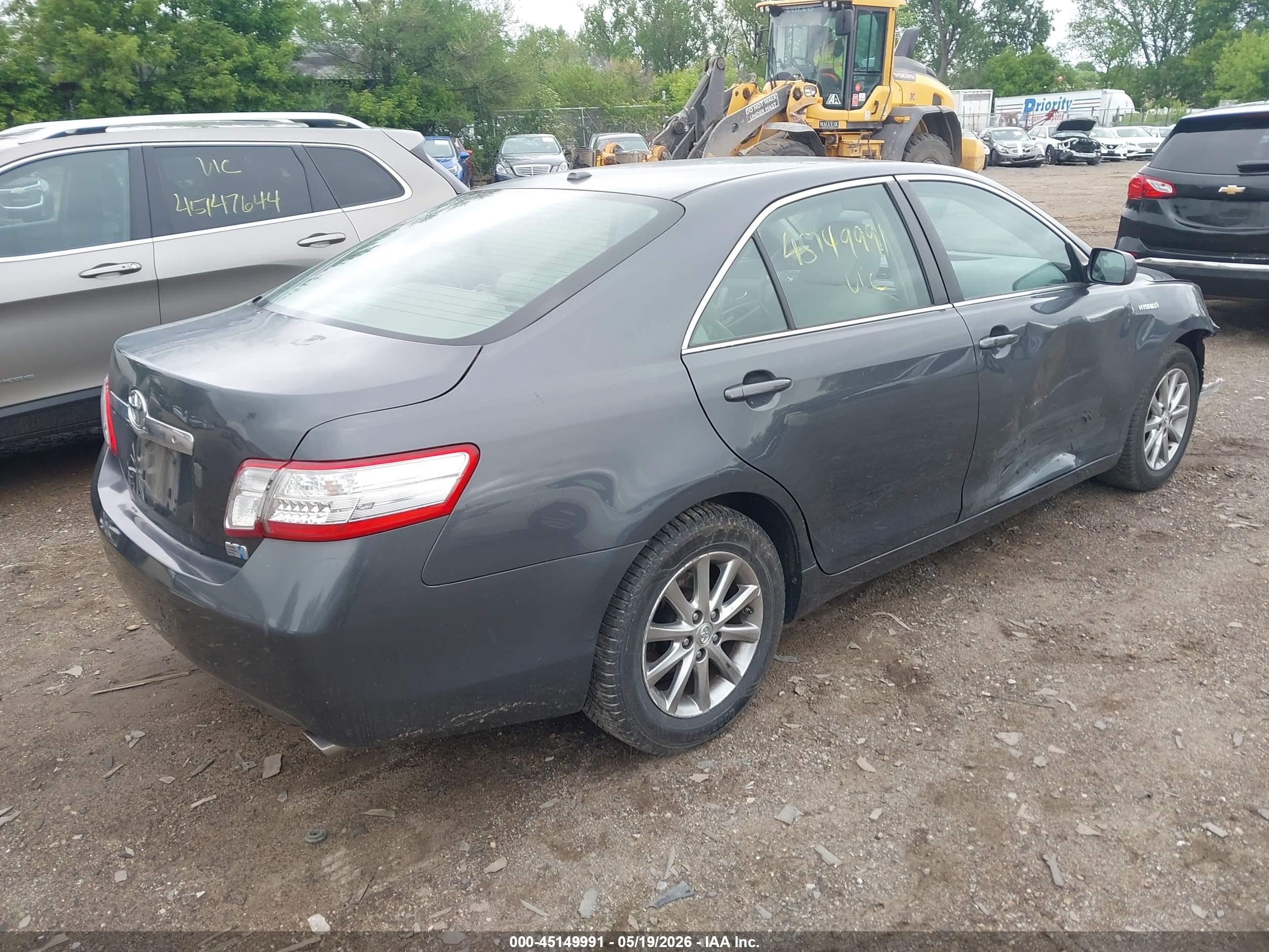 2011 Toyota Camry Hybrid   Gray vin: 4T1BB3EK9BU126802
