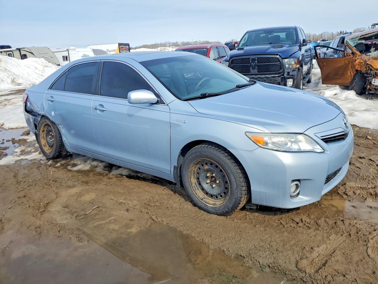 2011 Toyota Camry Hybrid Blue vin: 4T1BB3EK9BU129067