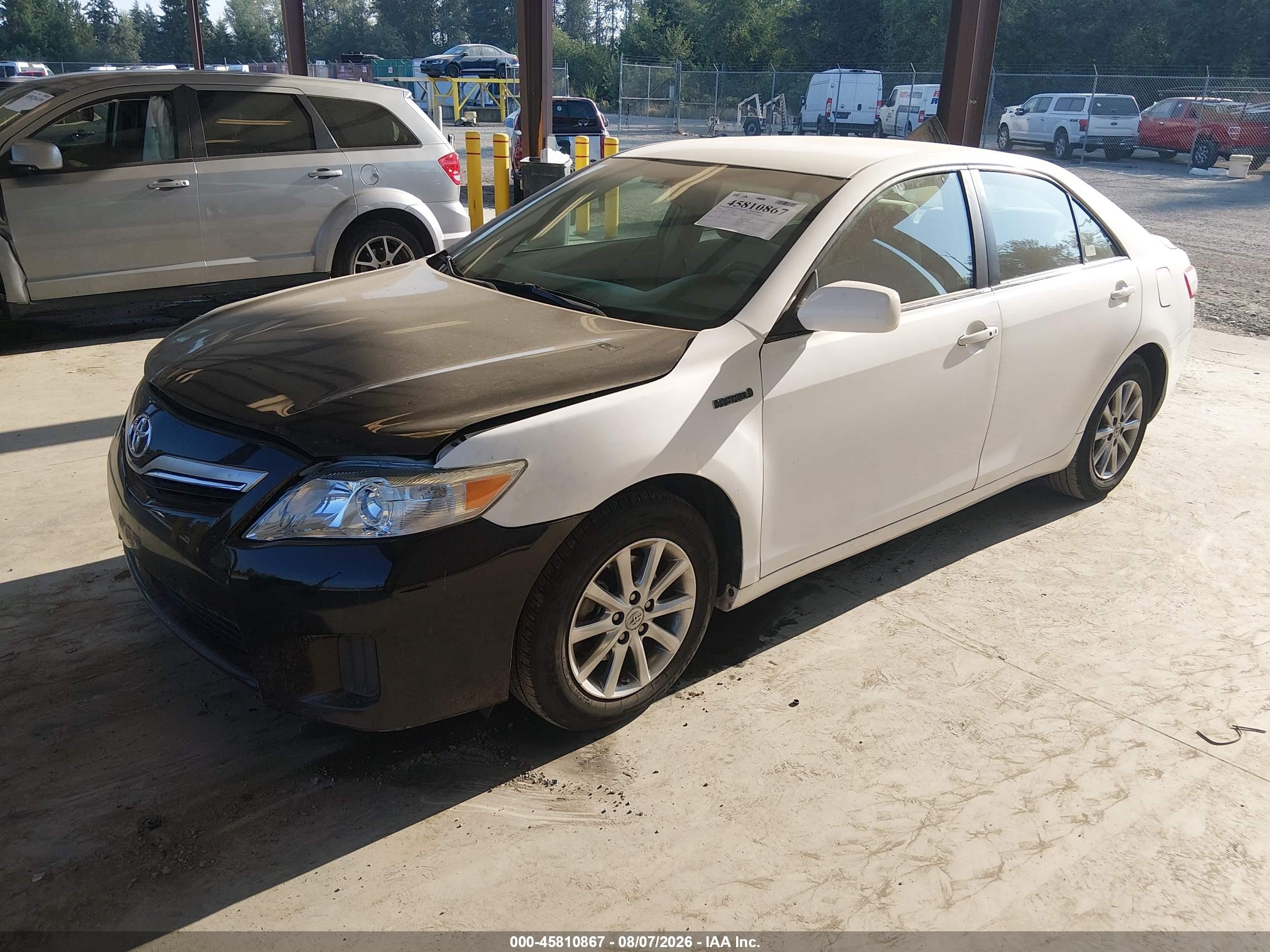 2010 Toyota Camry Hybrid   Белый vin: 4T1BB3EKXAU123695