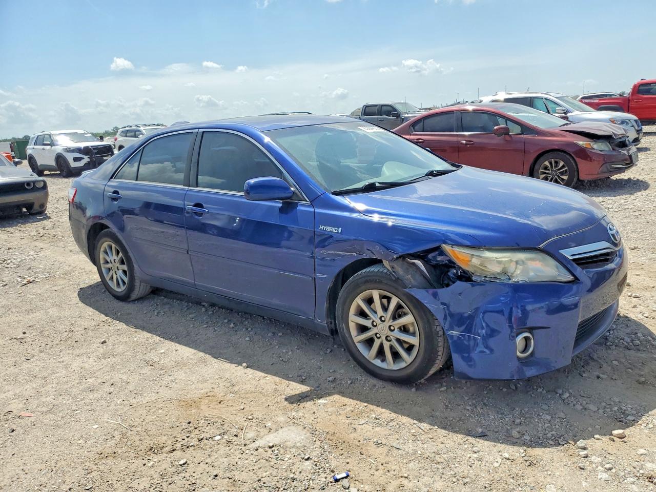2011 Toyota Camry Hybrid Синий vin: 4T1BB3EKXBU127666