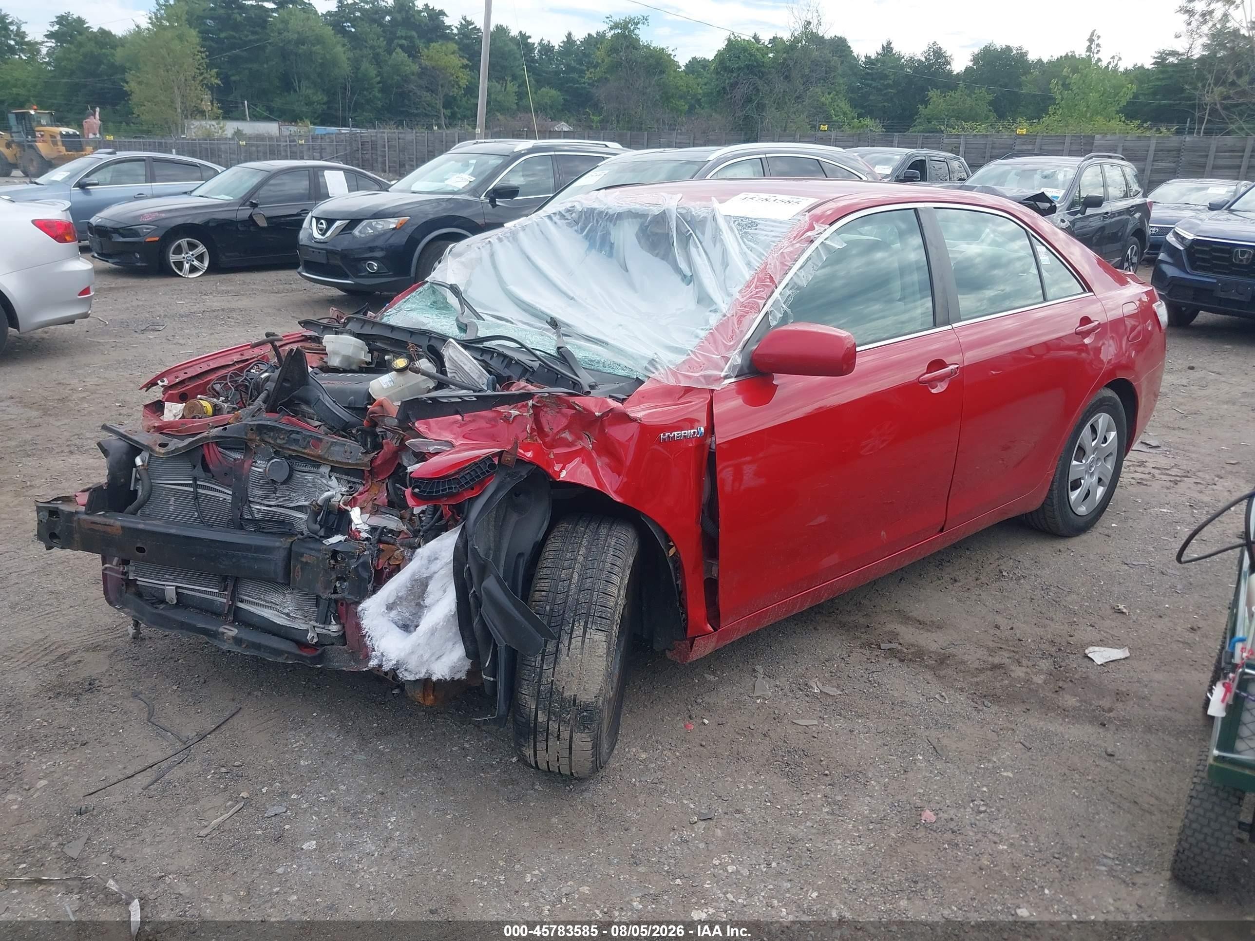 2011 Toyota Camry Hybrid   Red vin: 4T1BB3EKXBU129692