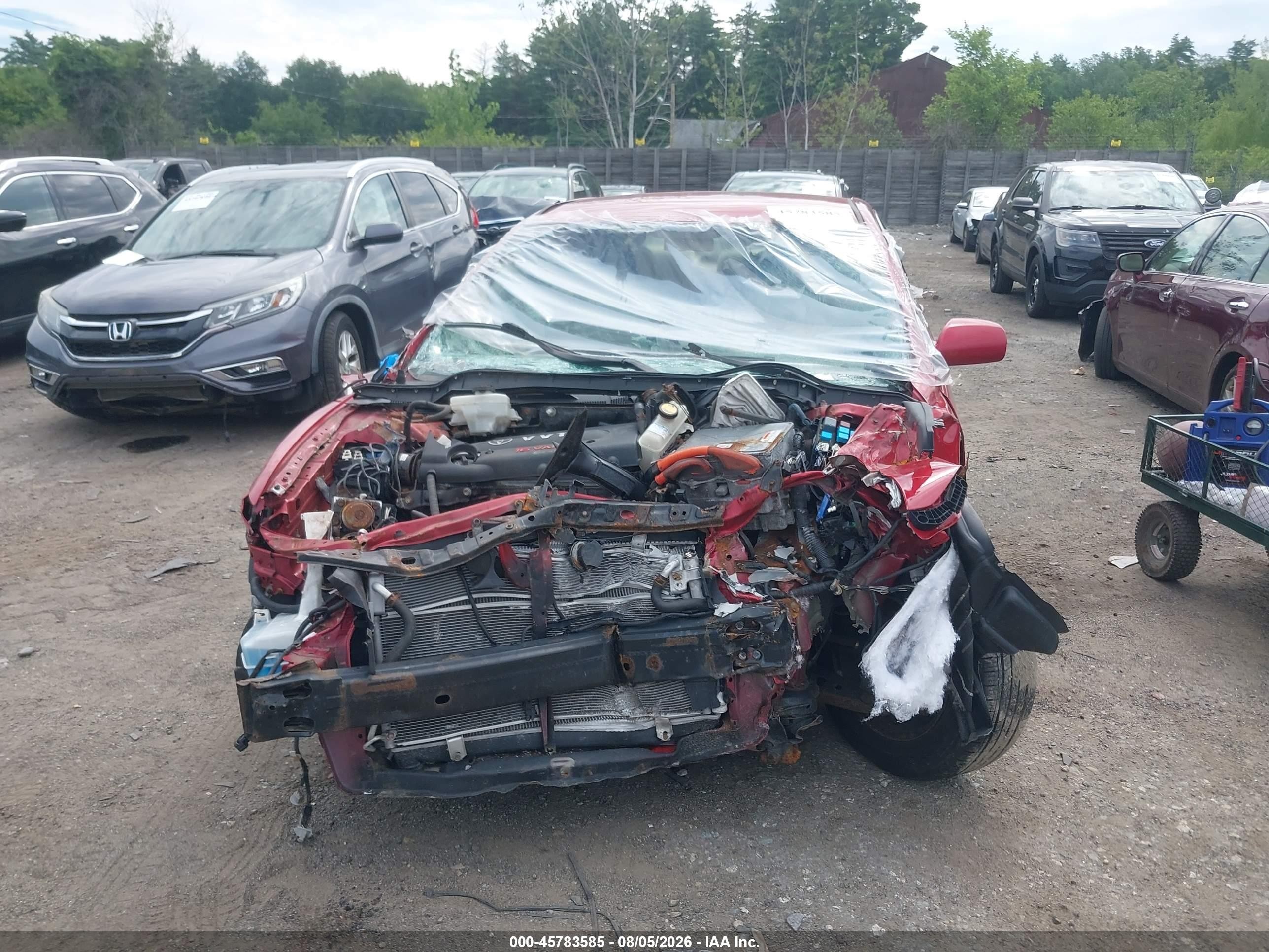 2011 Toyota Camry Hybrid   Red vin: 4T1BB3EKXBU129692