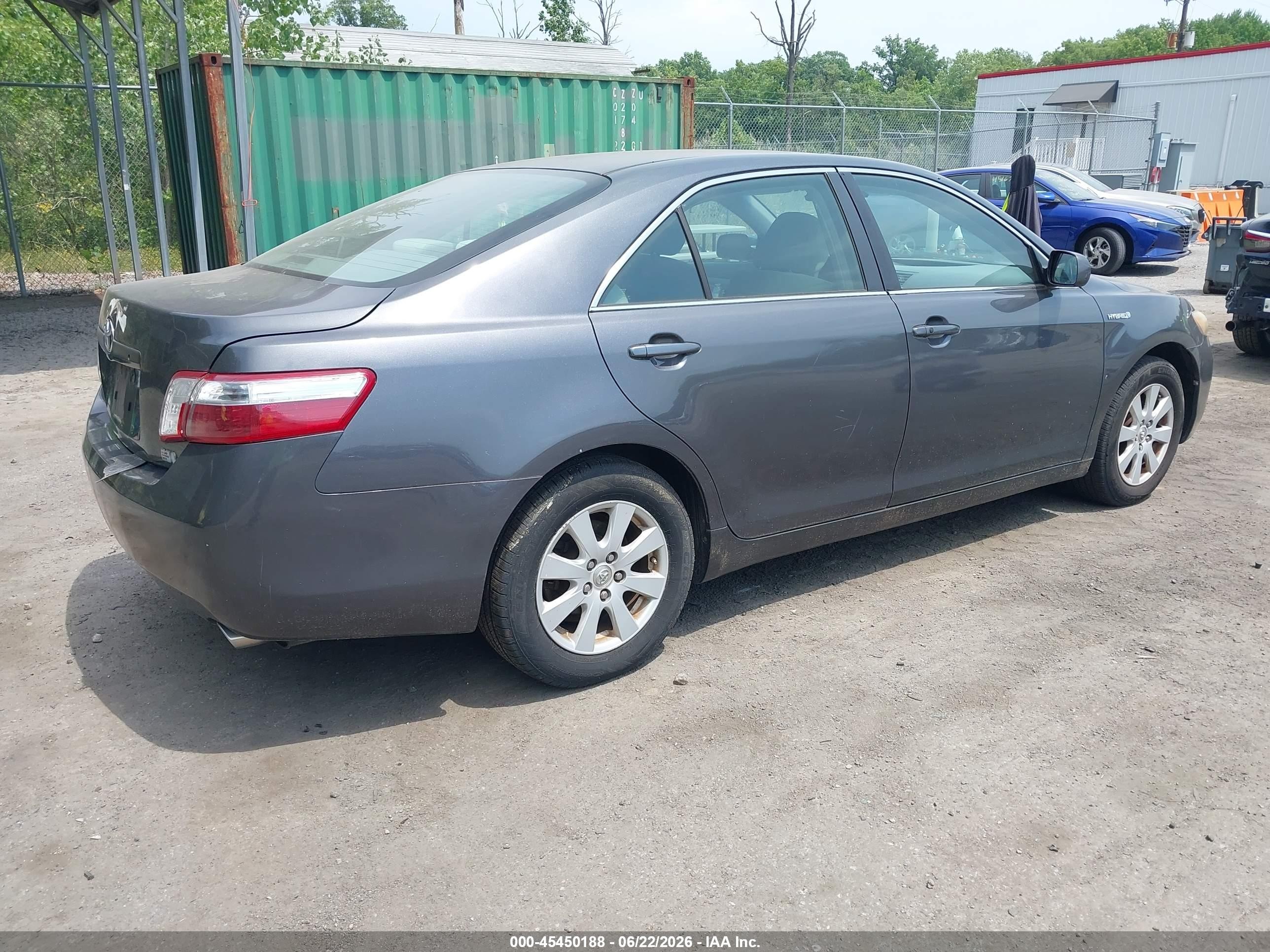 2007 Toyota Camry Hybrid   Серый vin: 4T1BB46K07U015776