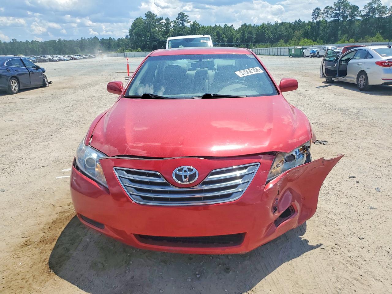 2007 Toyota Camry Hybrid Red vin: 4T1BB46K07U025546