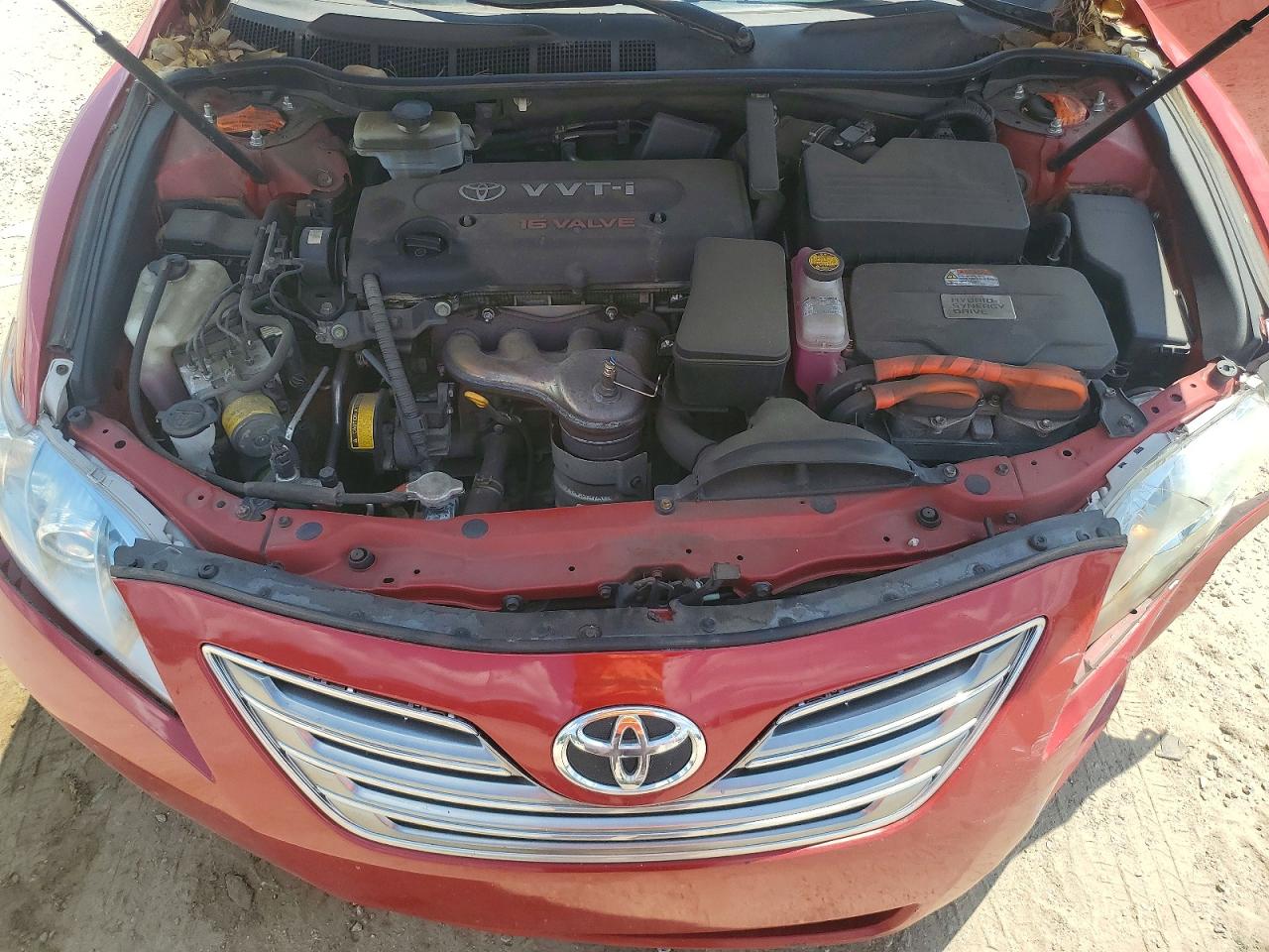 2007 Toyota Camry Hybrid Red vin: 4T1BB46K07U025546