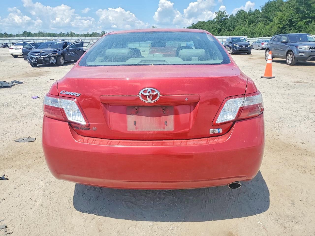 2007 Toyota Camry Hybrid Red vin: 4T1BB46K07U025546