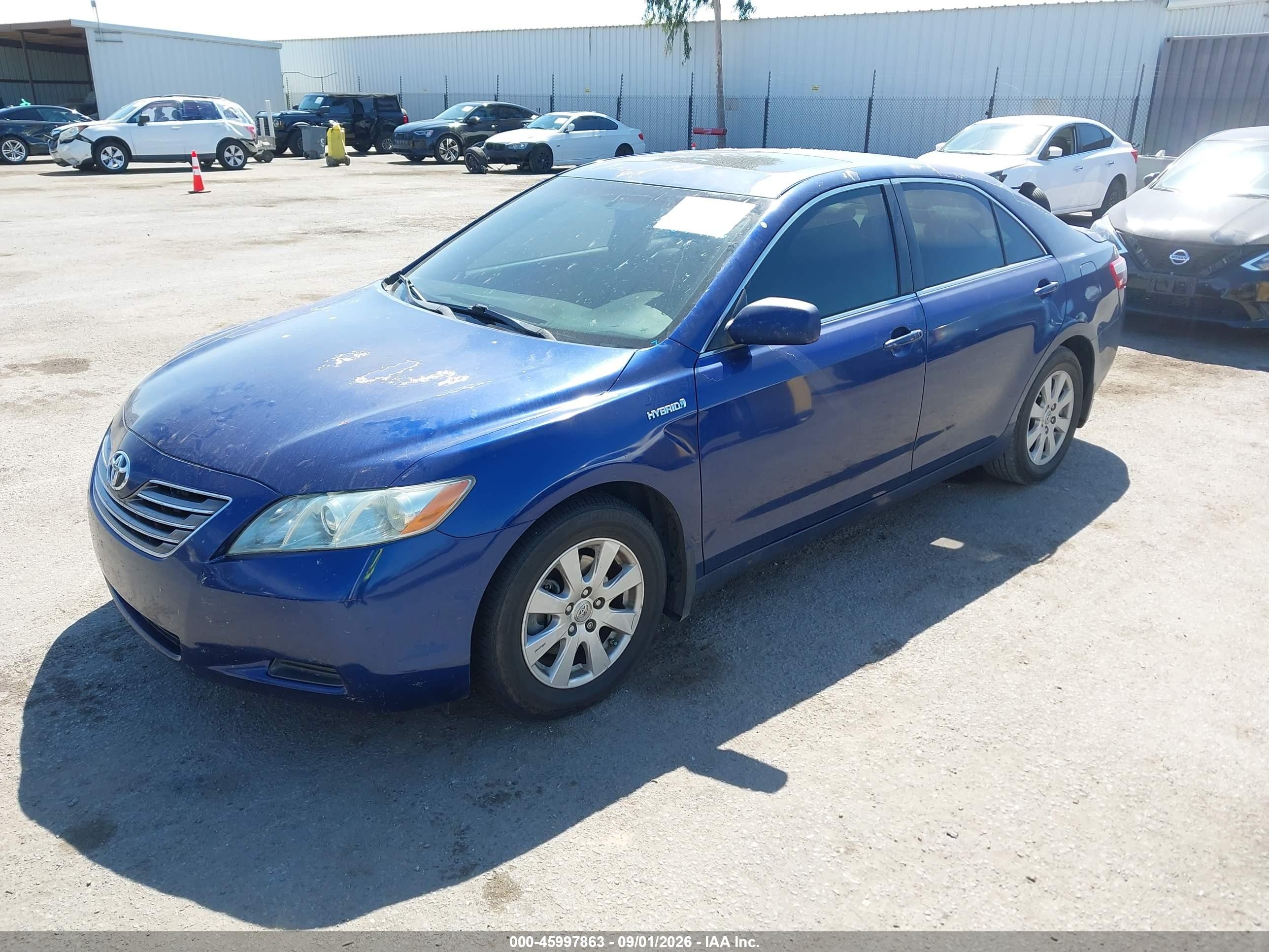 2007 Toyota Camry Hybrid   Dark Blue vin: 4T1BB46K07U026633