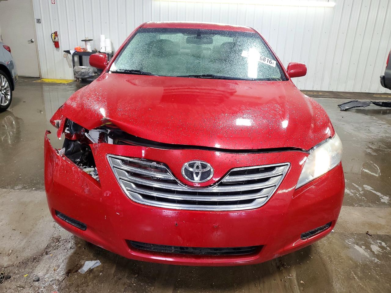 2008 Toyota Camry Hybrid Red vin: 4T1BB46K08U057446