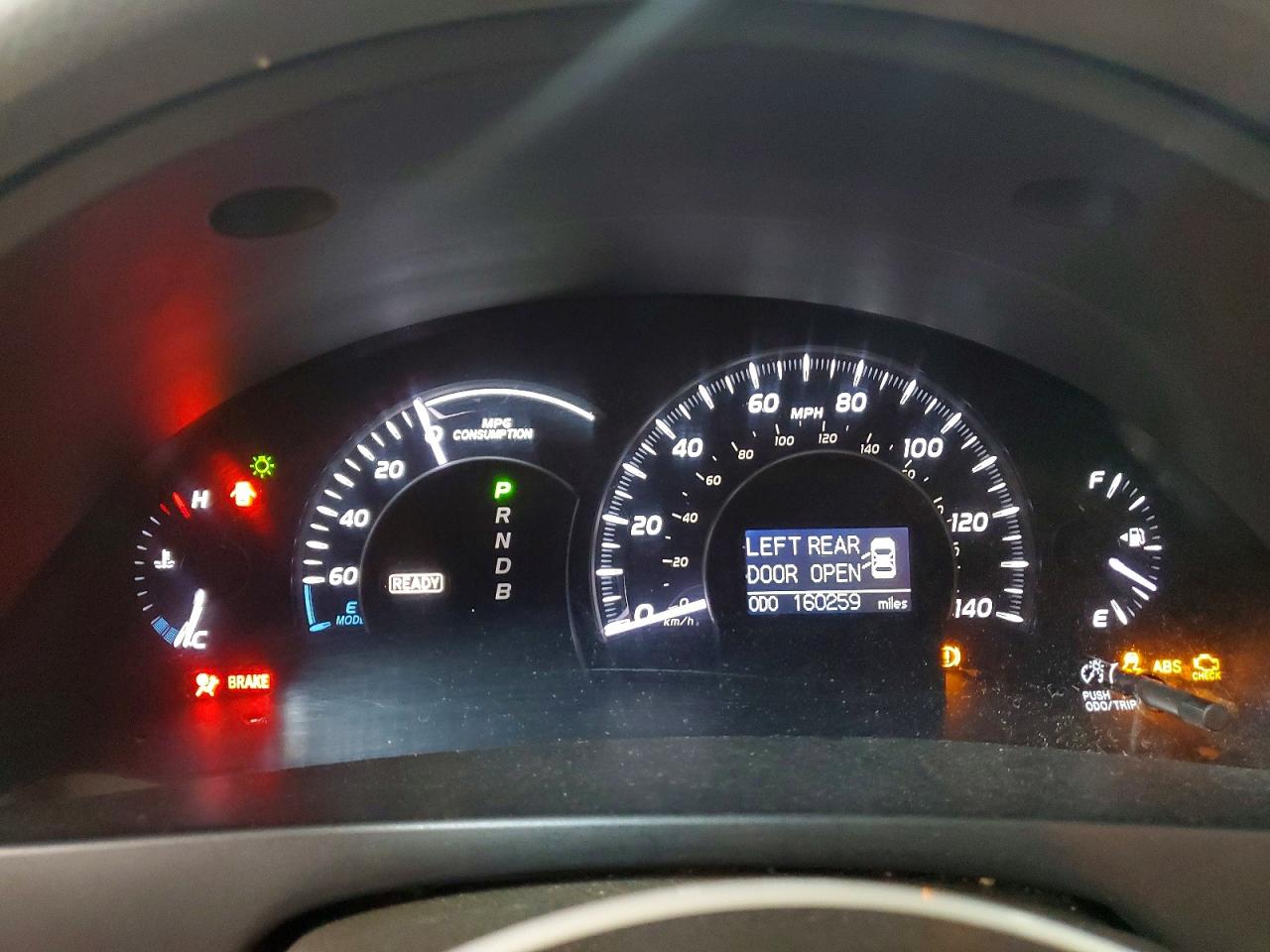 2008 Toyota Camry Hybrid Red vin: 4T1BB46K08U057446