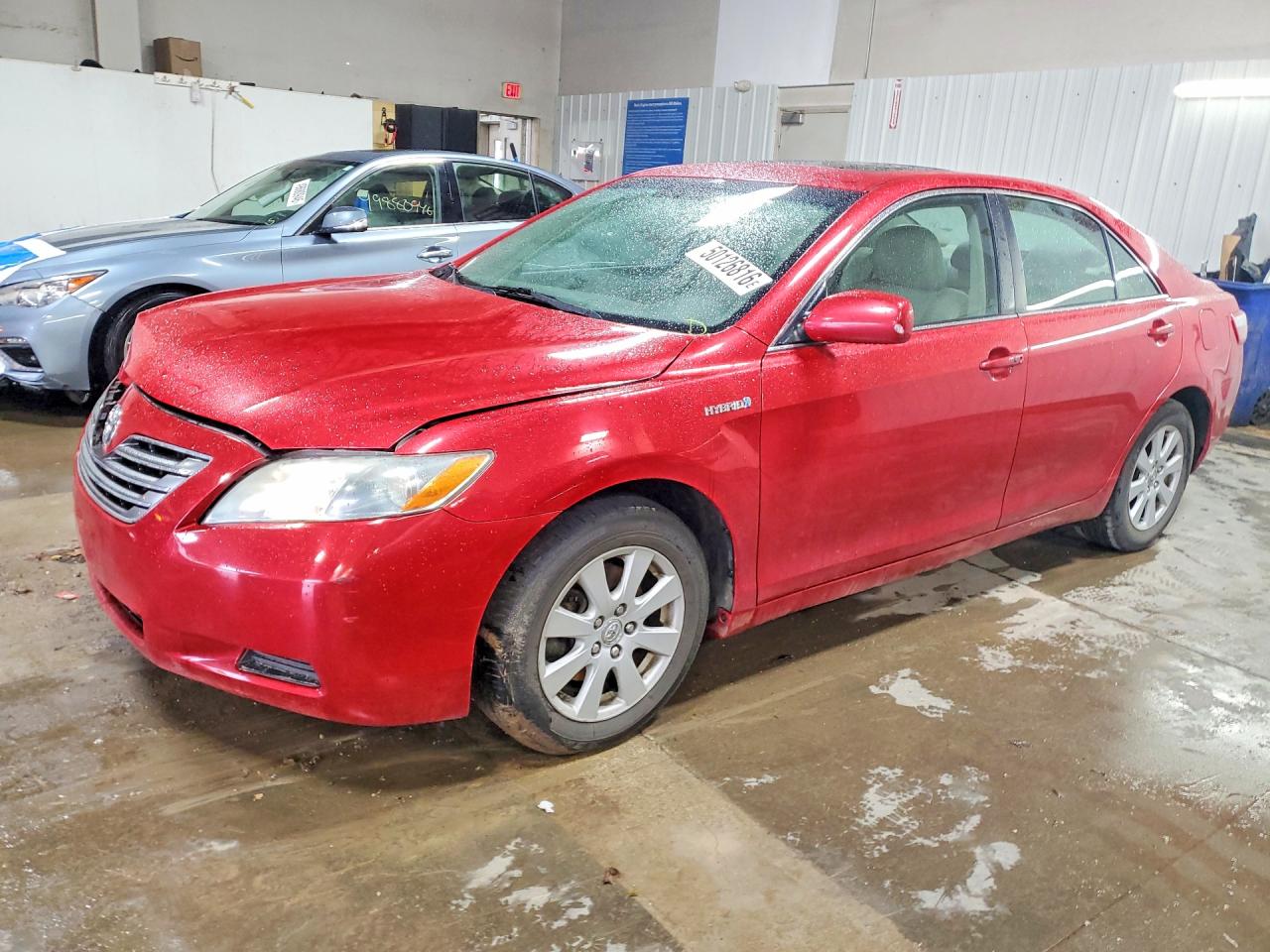 2008 Toyota Camry Hybrid Red vin: 4T1BB46K08U057446