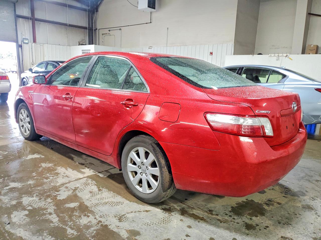 2008 Toyota Camry Hybrid Red vin: 4T1BB46K08U057446