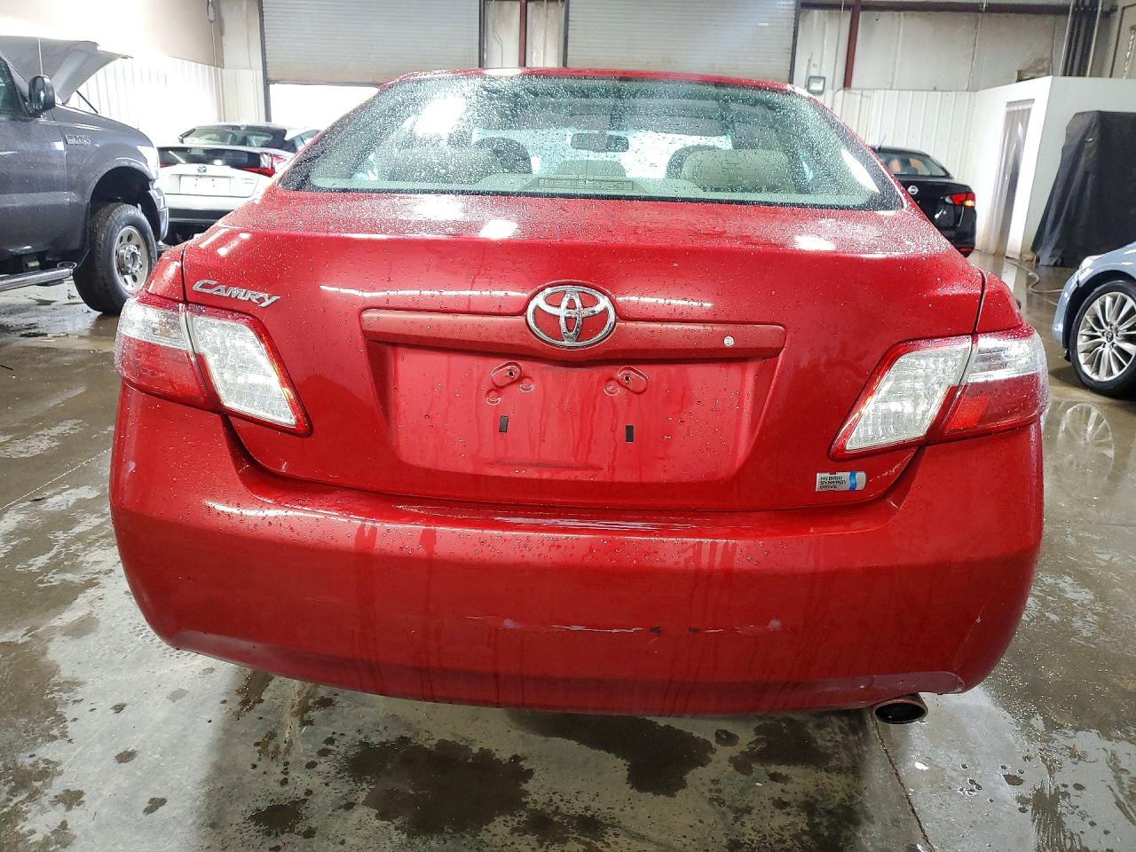 2008 Toyota Camry Hybrid Red vin: 4T1BB46K08U057446