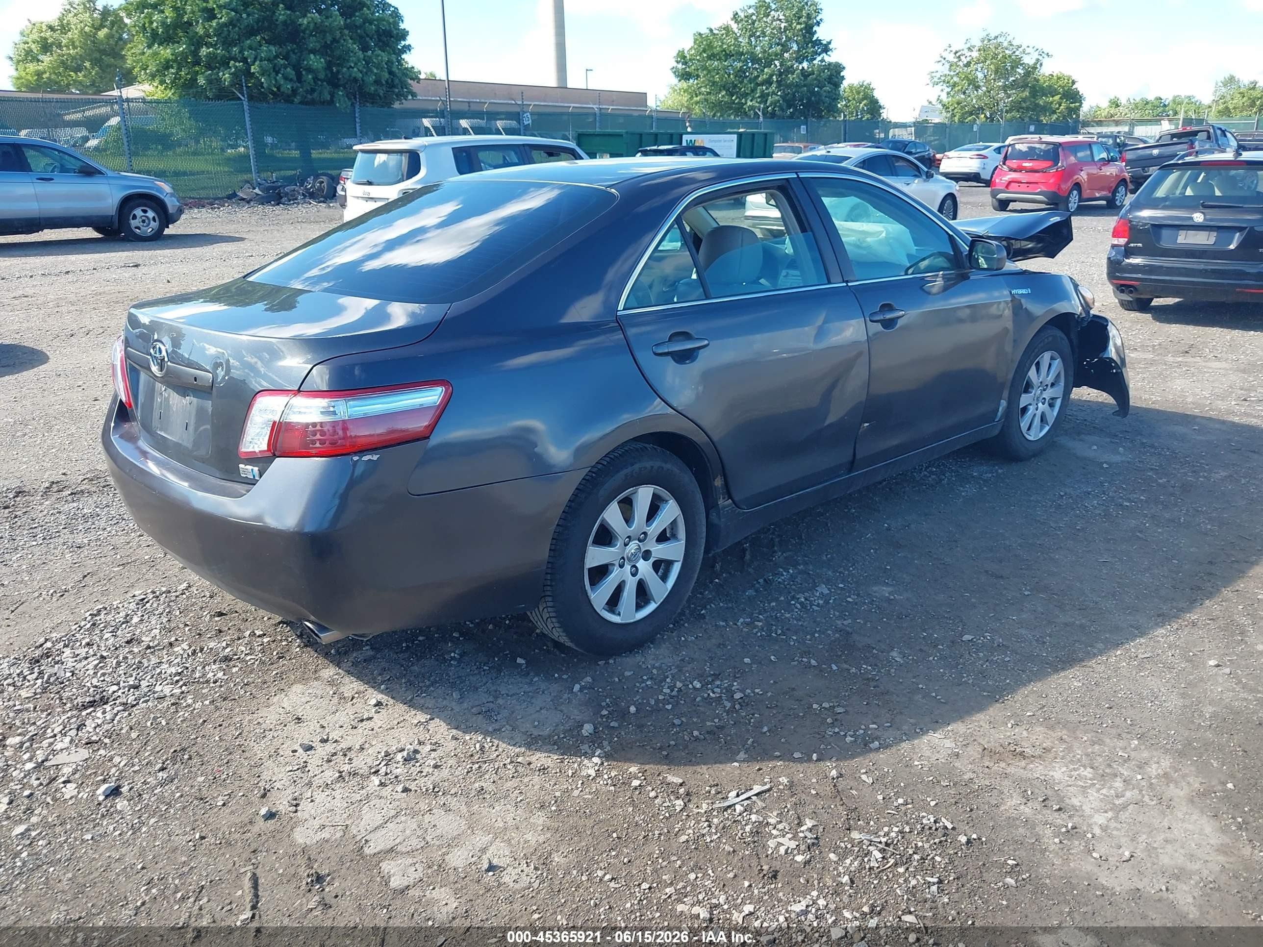 2009 Toyota Camry Hybrid Серый vin: 4T1BB46K09U064222