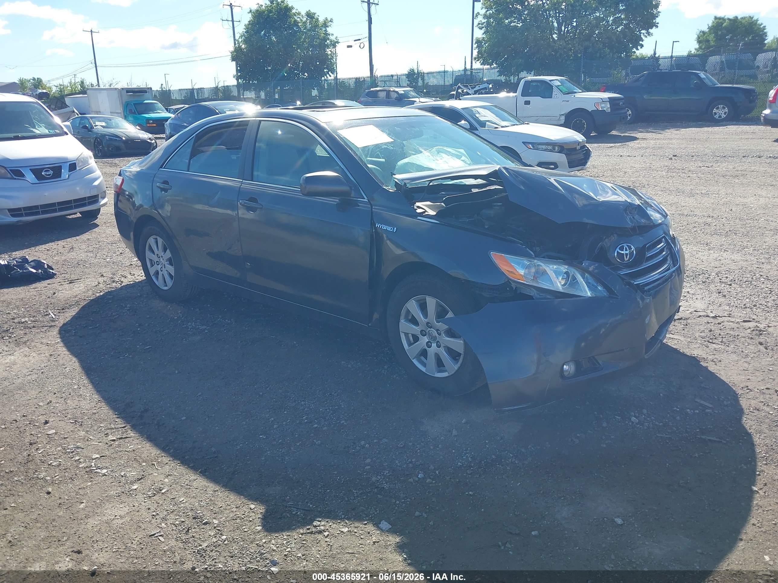 2009 Toyota Camry Hybrid   Серый vin: 4T1BB46K09U064222