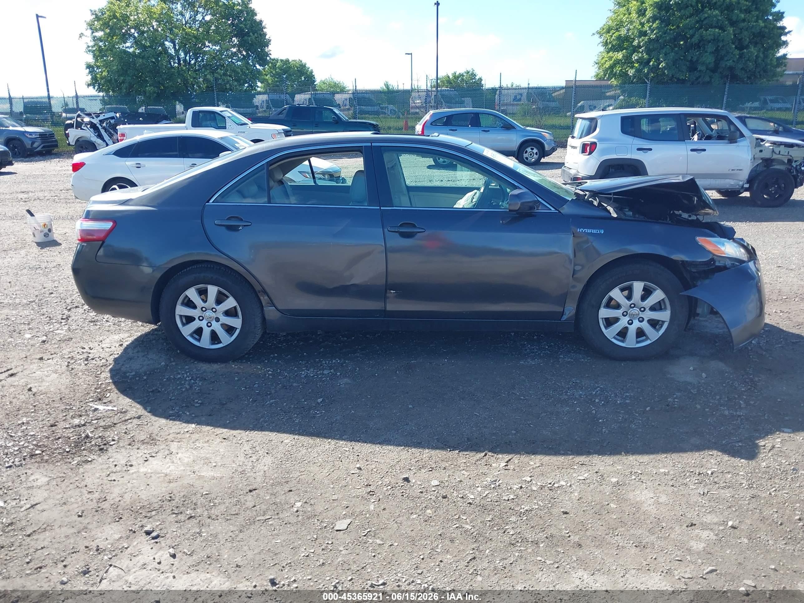 2009 Toyota Camry Hybrid Серый vin: 4T1BB46K09U064222