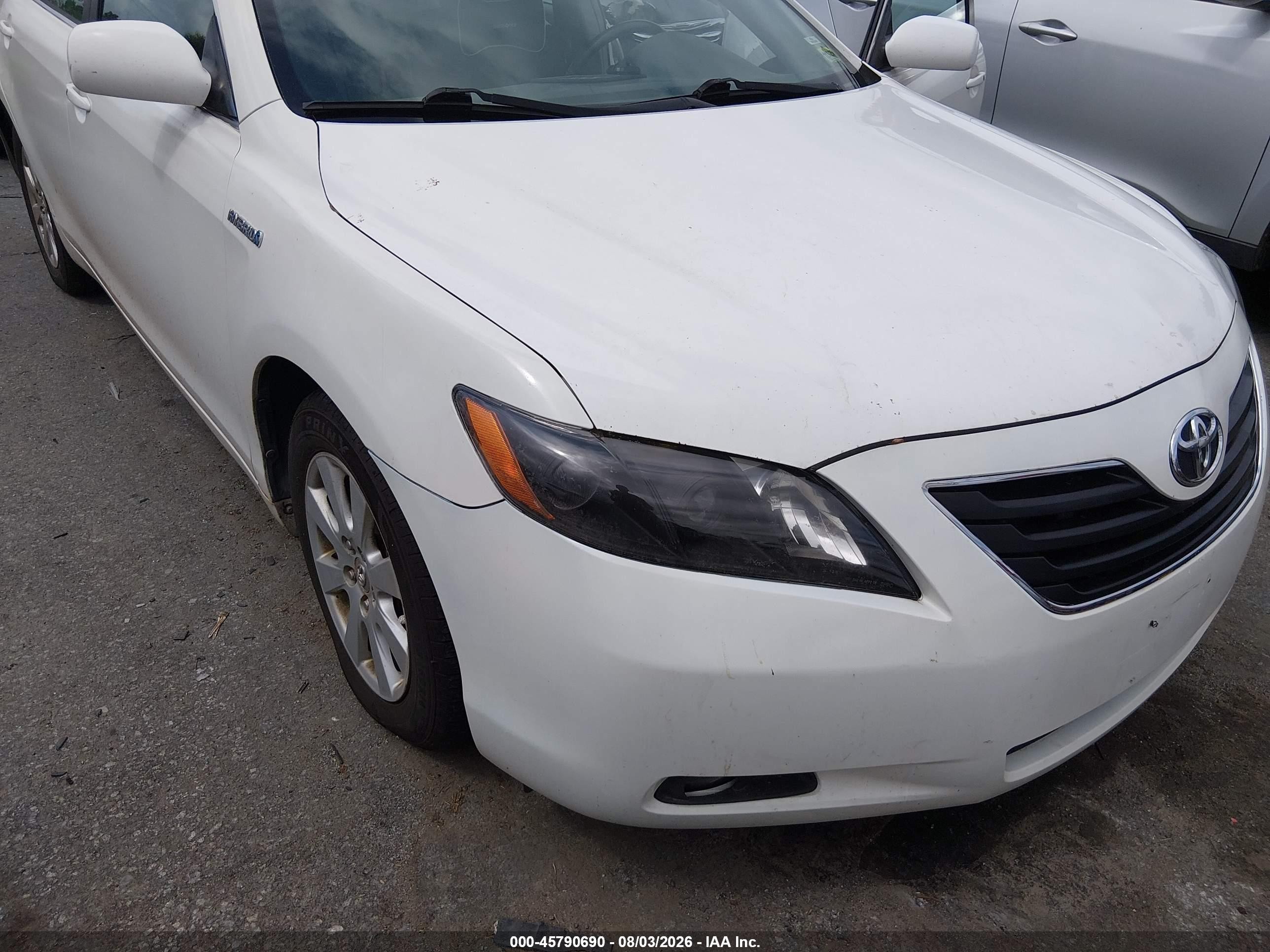 2009 Toyota Camry Hybrid   Белый vin: 4T1BB46K09U087984