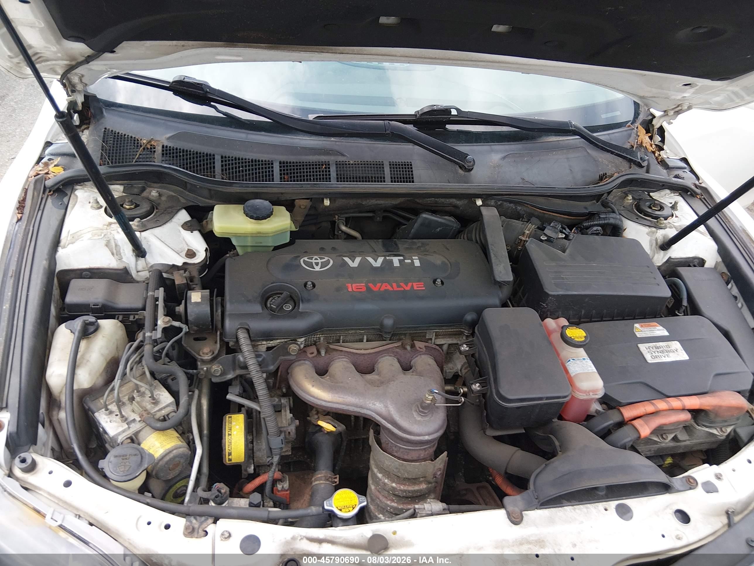 2009 Toyota Camry Hybrid   Белый vin: 4T1BB46K09U087984