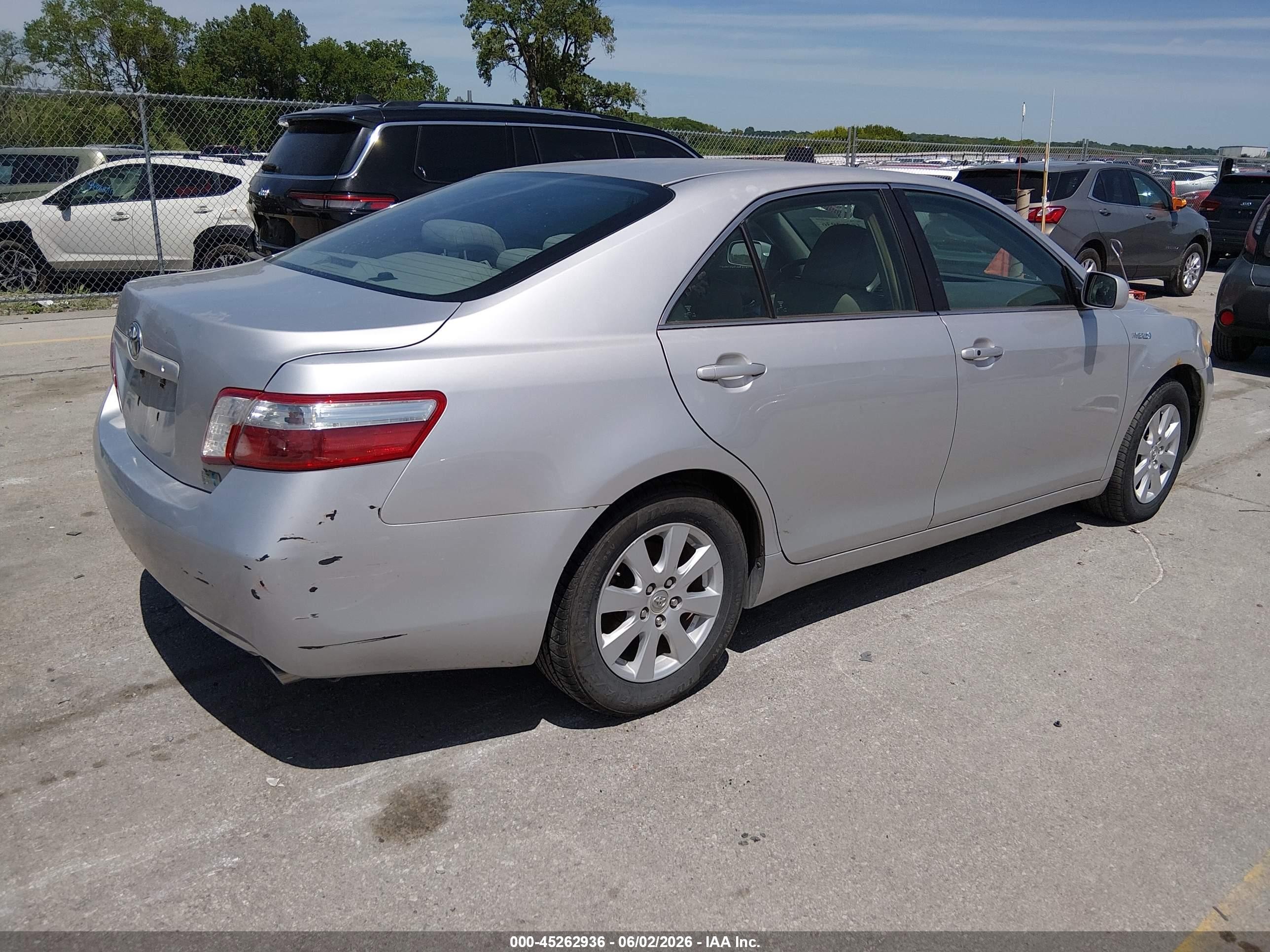 2009 Toyota Camry Hybrid   Серебряный vin: 4T1BB46K09U107988
