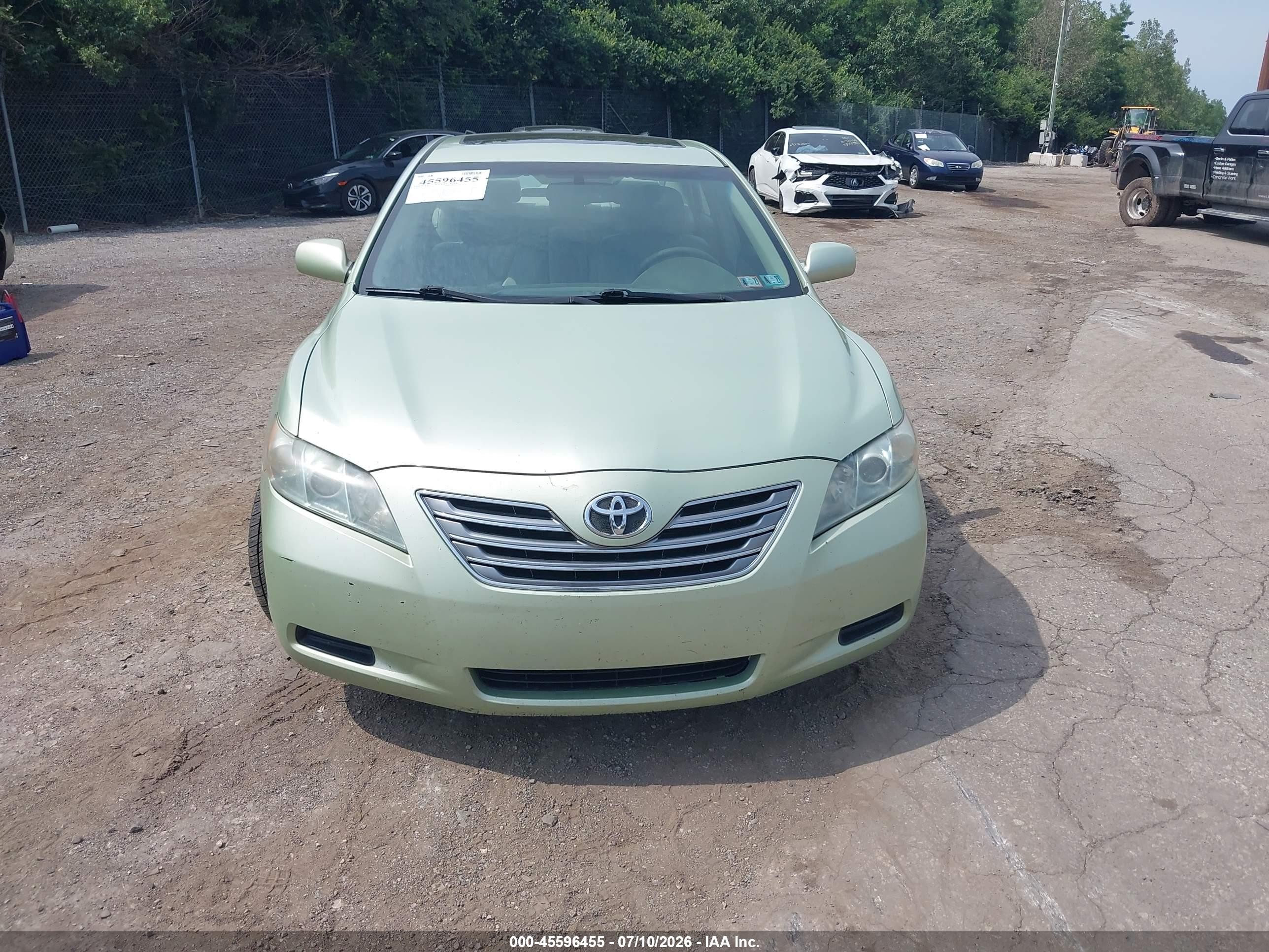 2007 Toyota Camry Hybrid   Green vin: 4T1BB46K17U019674