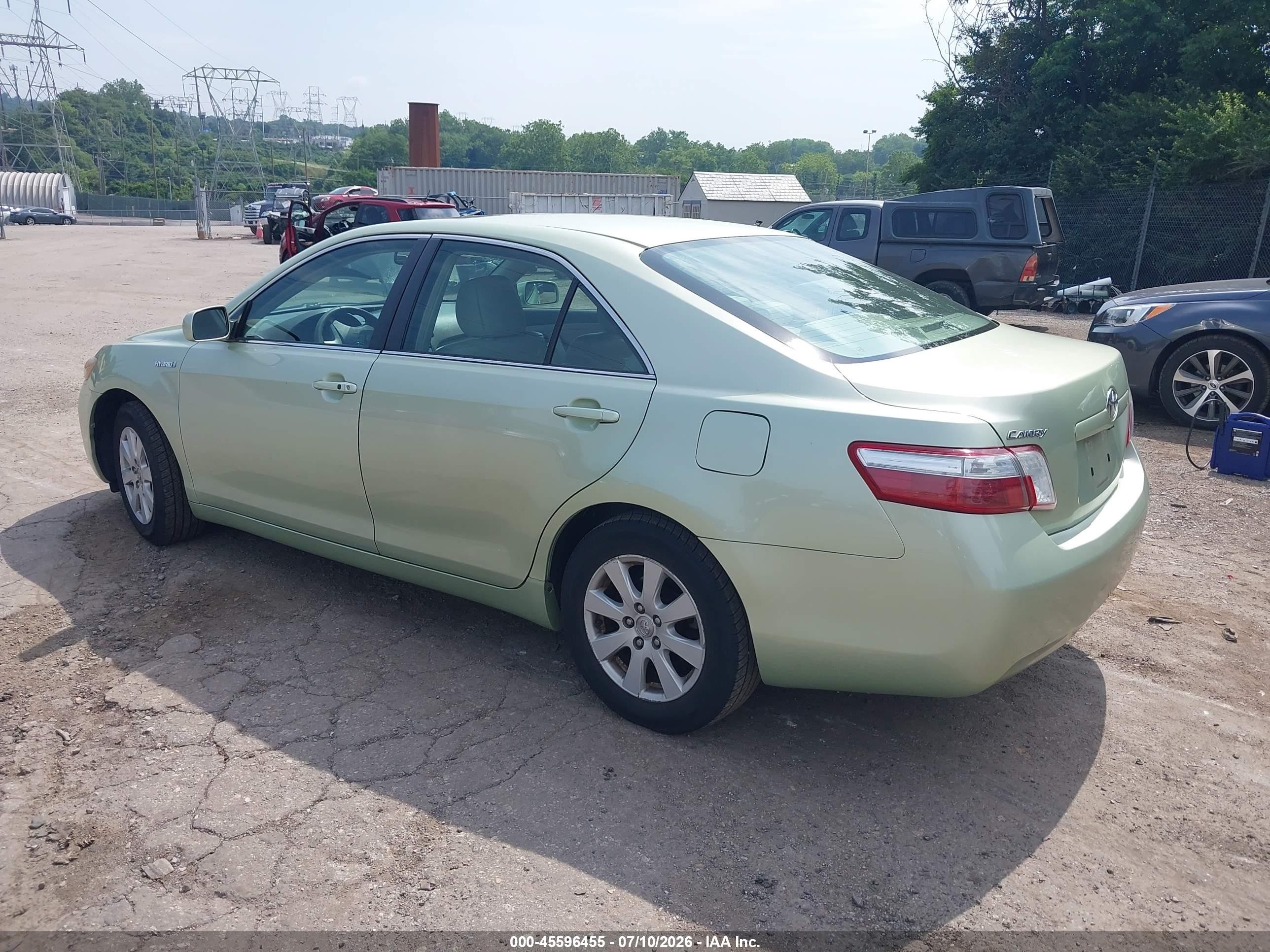 2007 Toyota Camry Hybrid   Green vin: 4T1BB46K17U019674