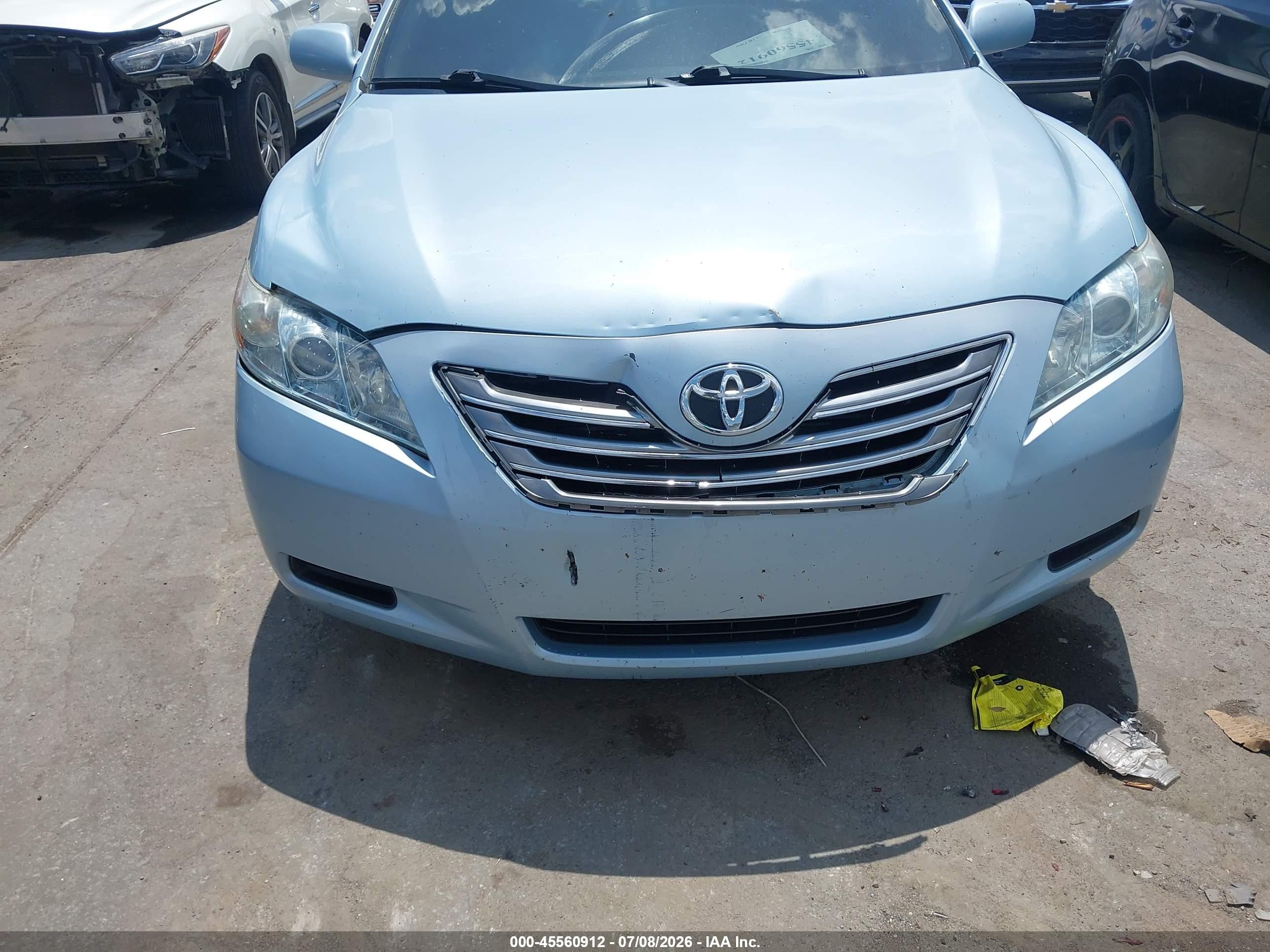 2008 Toyota Camry Hybrid Light Blue vin: 4T1BB46K18U033561