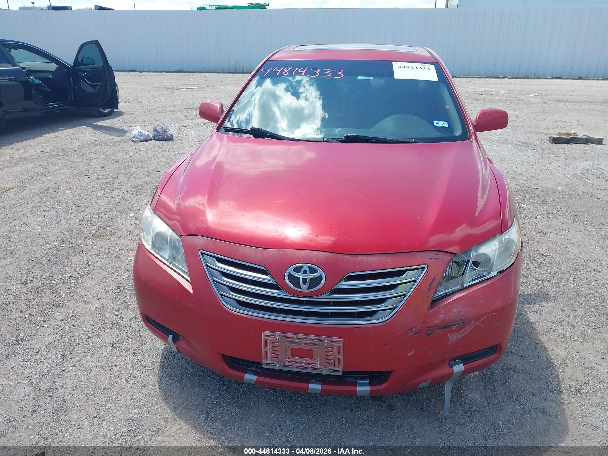 2008 Toyota Camry Hybrid Red vin: 4T1BB46K18U034709