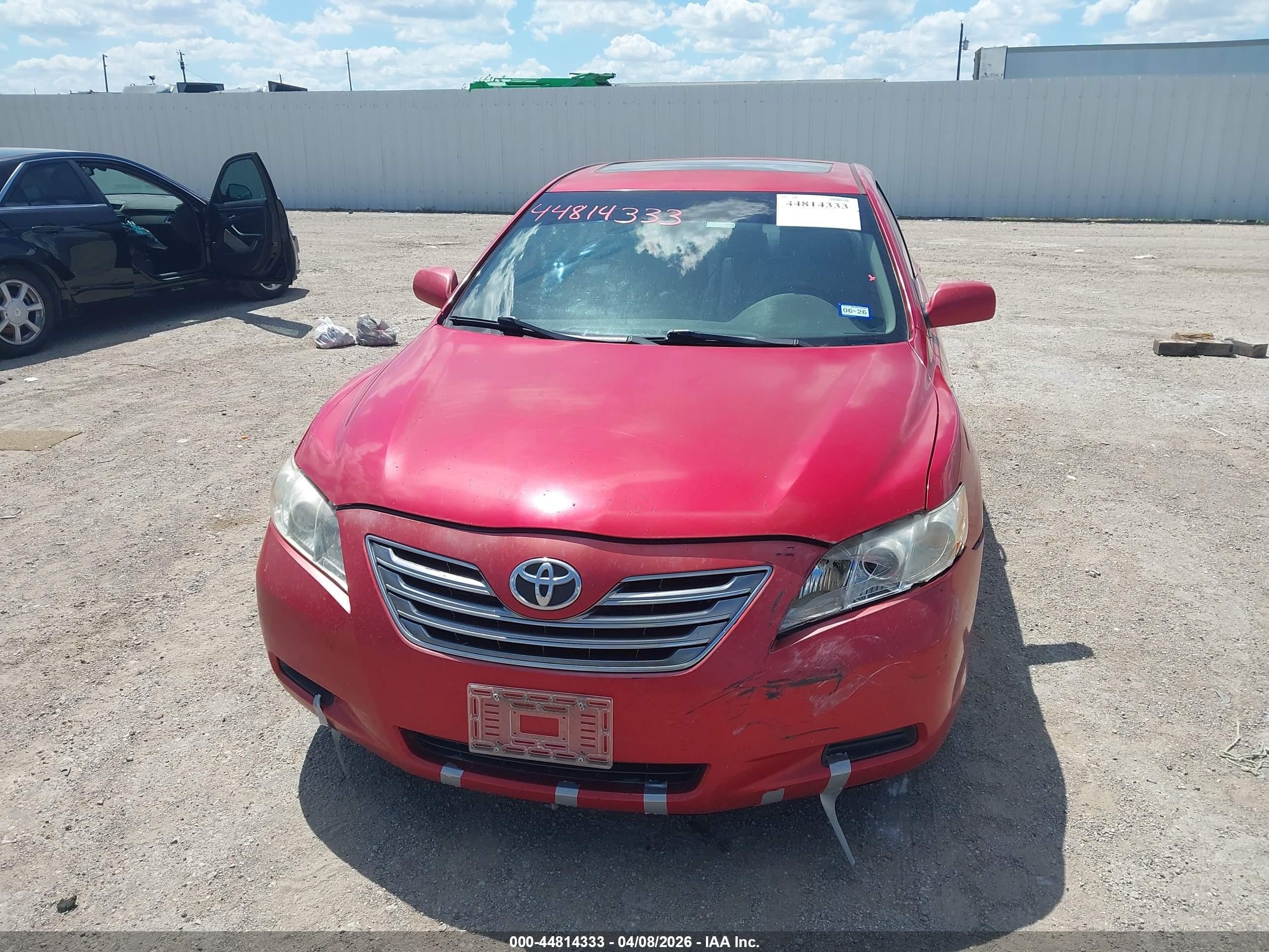 2008 Toyota Camry Hybrid Red vin: 4T1BB46K18U034709