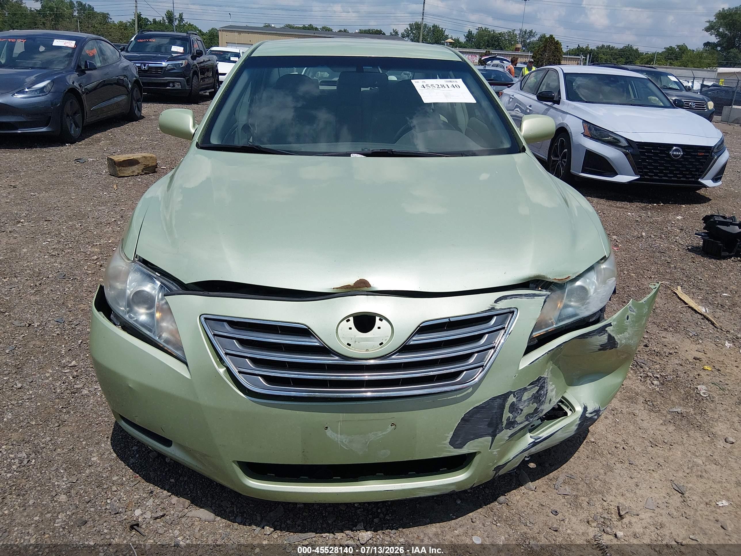 2008 Toyota Camry Hybrid   Green vin: 4T1BB46K18U043779