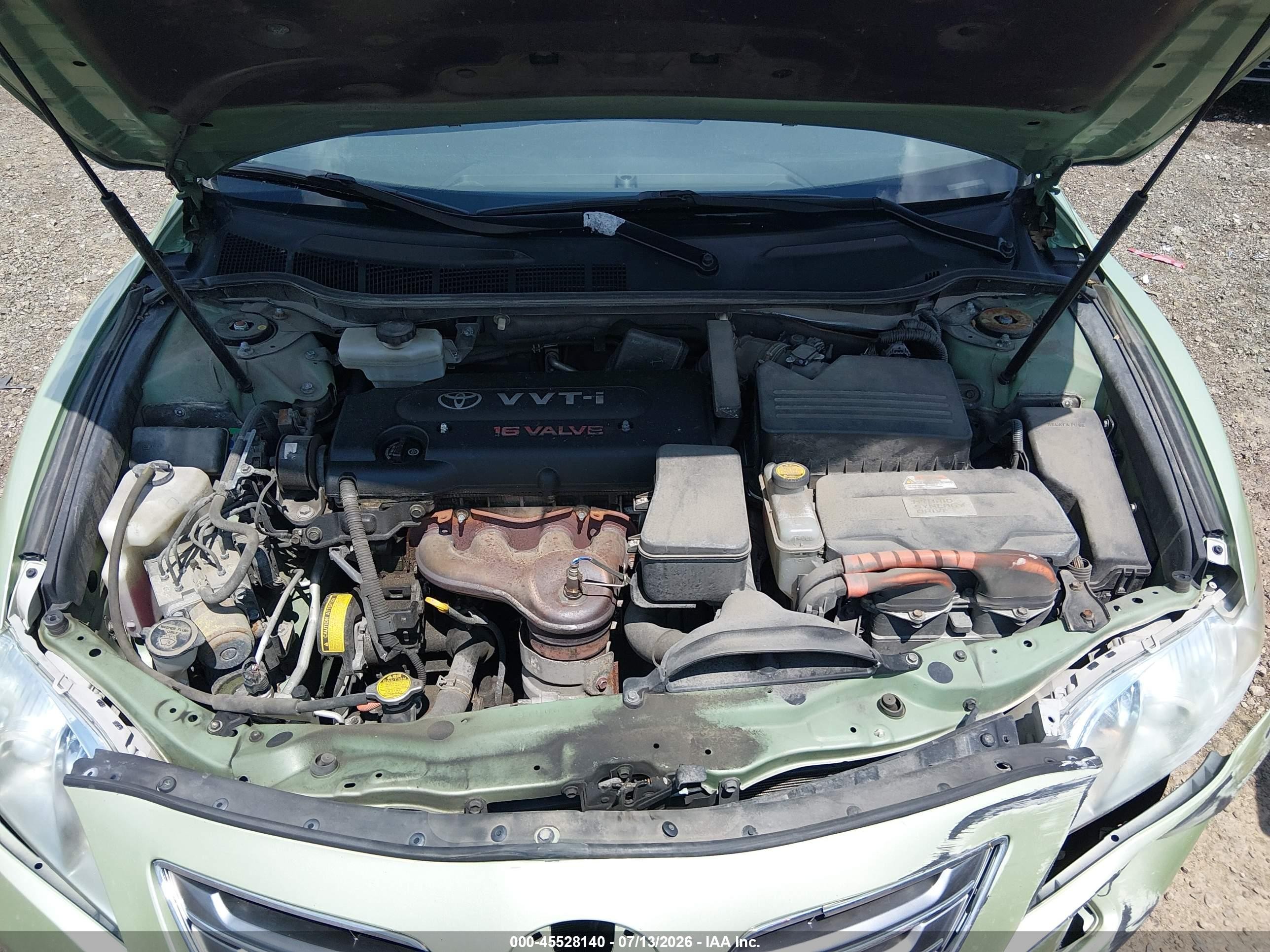 2008 Toyota Camry Hybrid   Green vin: 4T1BB46K18U043779