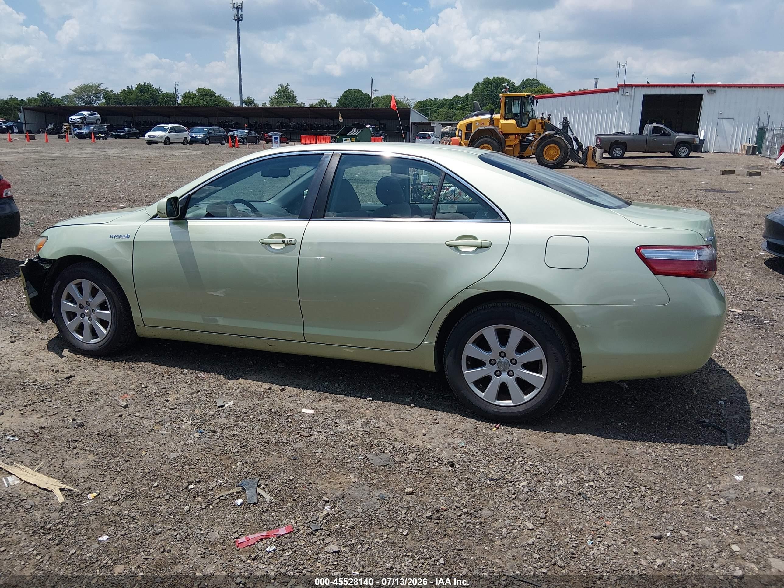 2008 Toyota Camry Hybrid   Green vin: 4T1BB46K18U043779